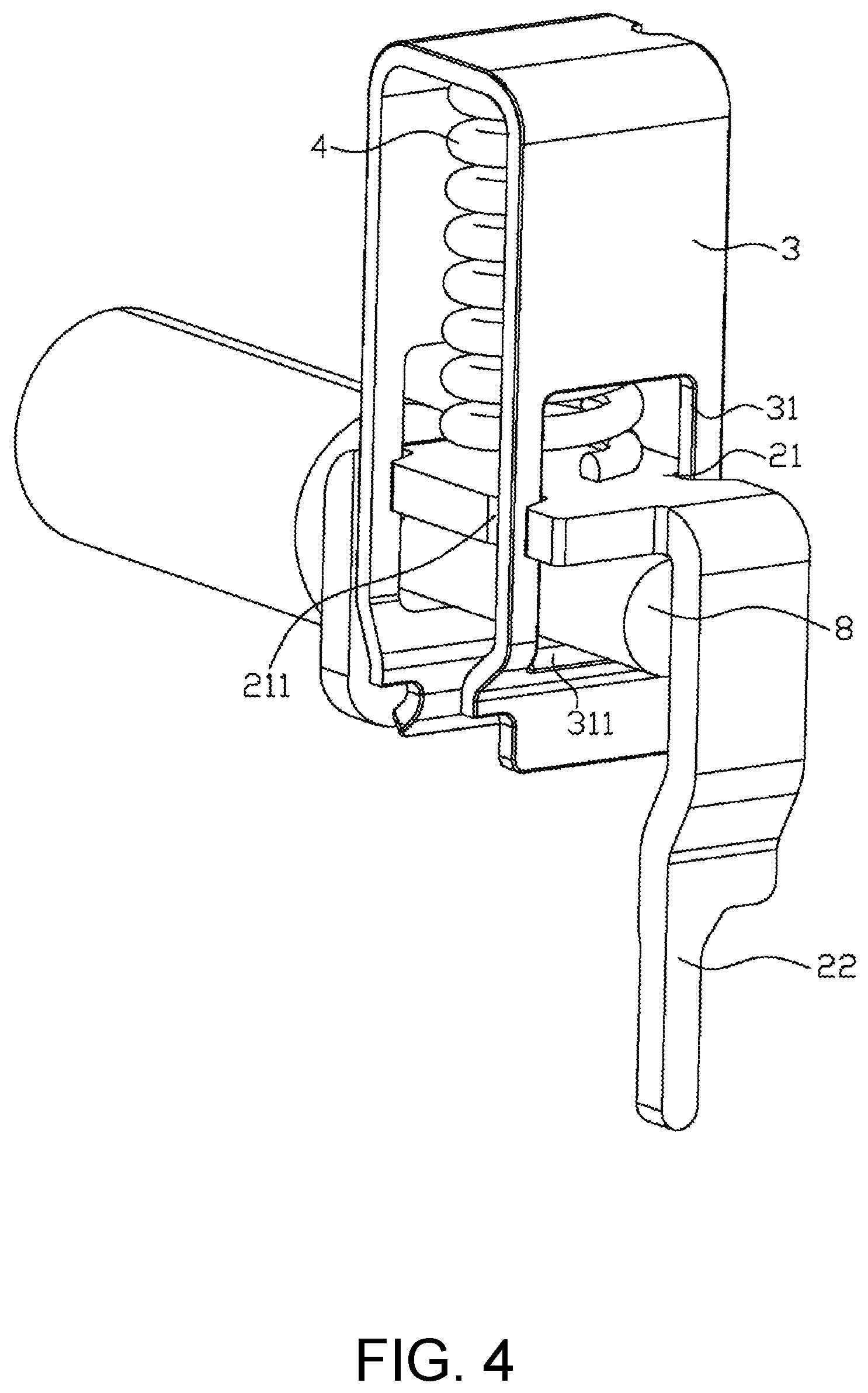 Patent US11777245 Figure 4 – Coil spring type wire-locking terminal block