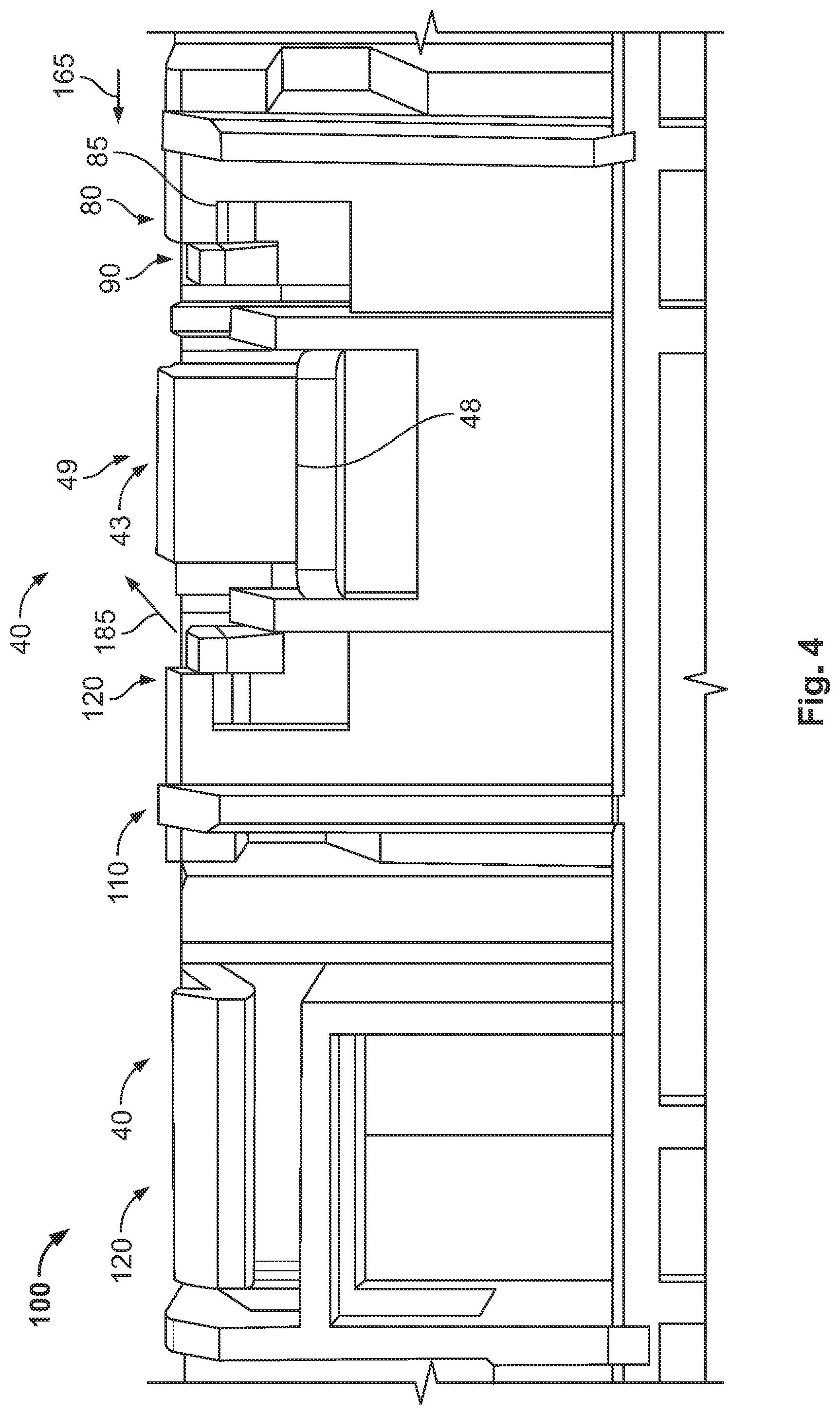 Patent US11777247 Figure 3 – Housing assembly for a connector, method for releasing a connection between a connector and a mating connector