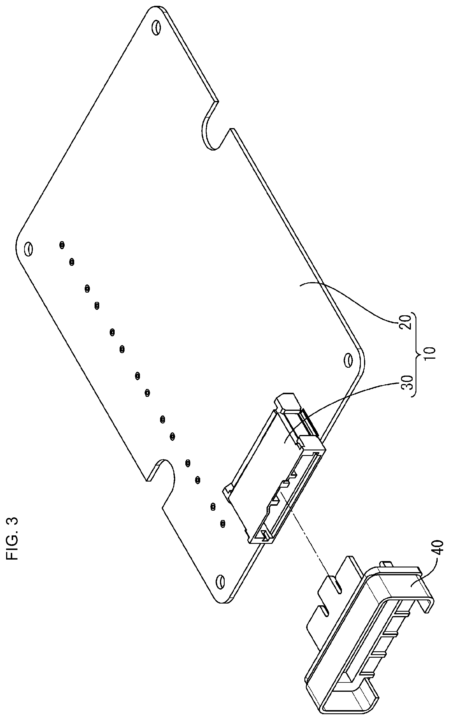 Patent US11777249 Figure 3 – Electrical connection box with a waterproof member