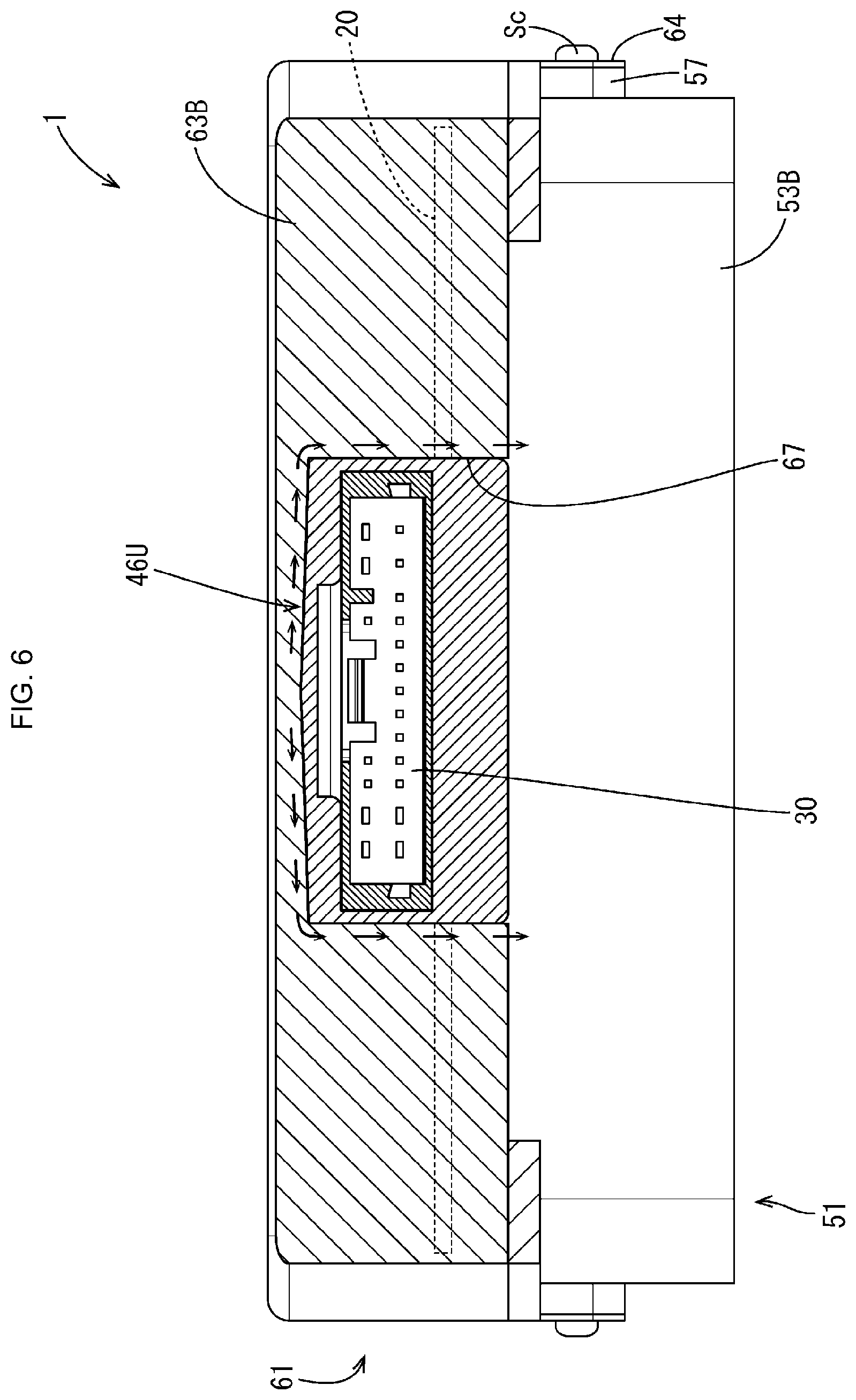Patent US11777249 Figure 6 – Electrical connection box with a waterproof member
