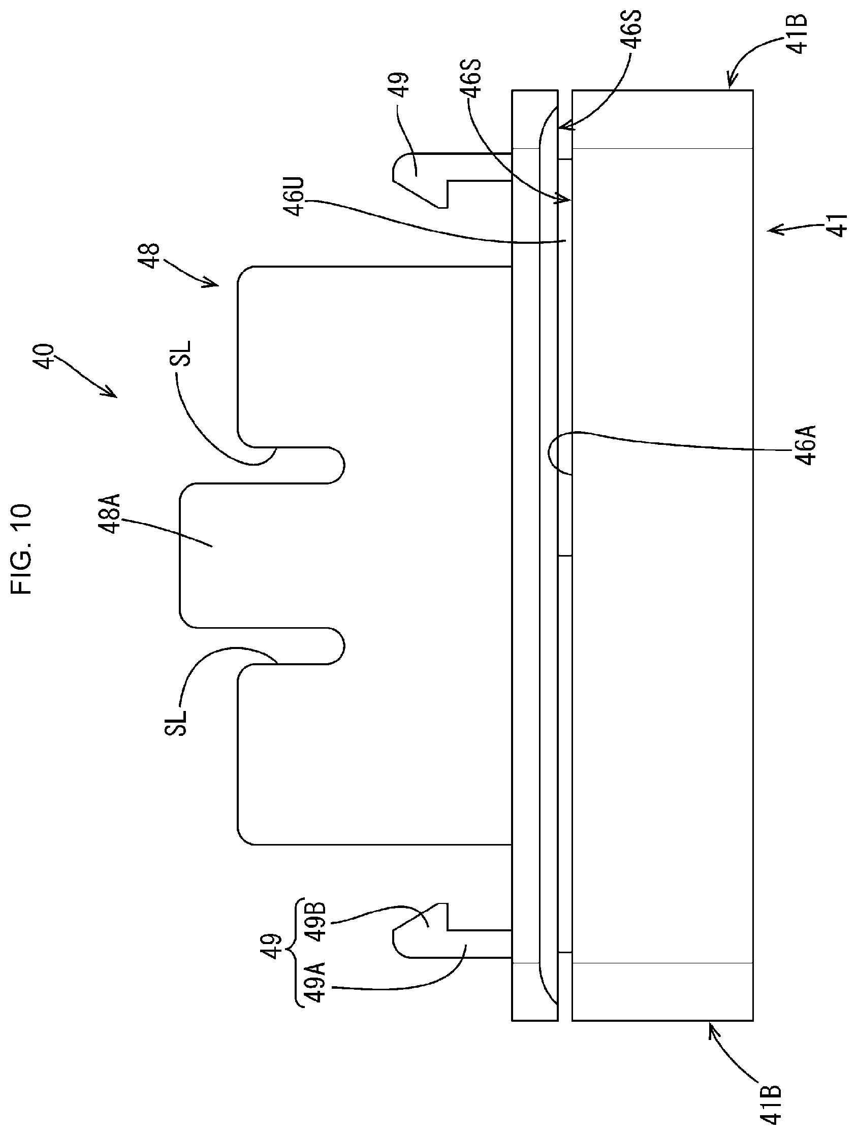 Patent US11777249 Figure 10 – Electrical connection box with a waterproof member