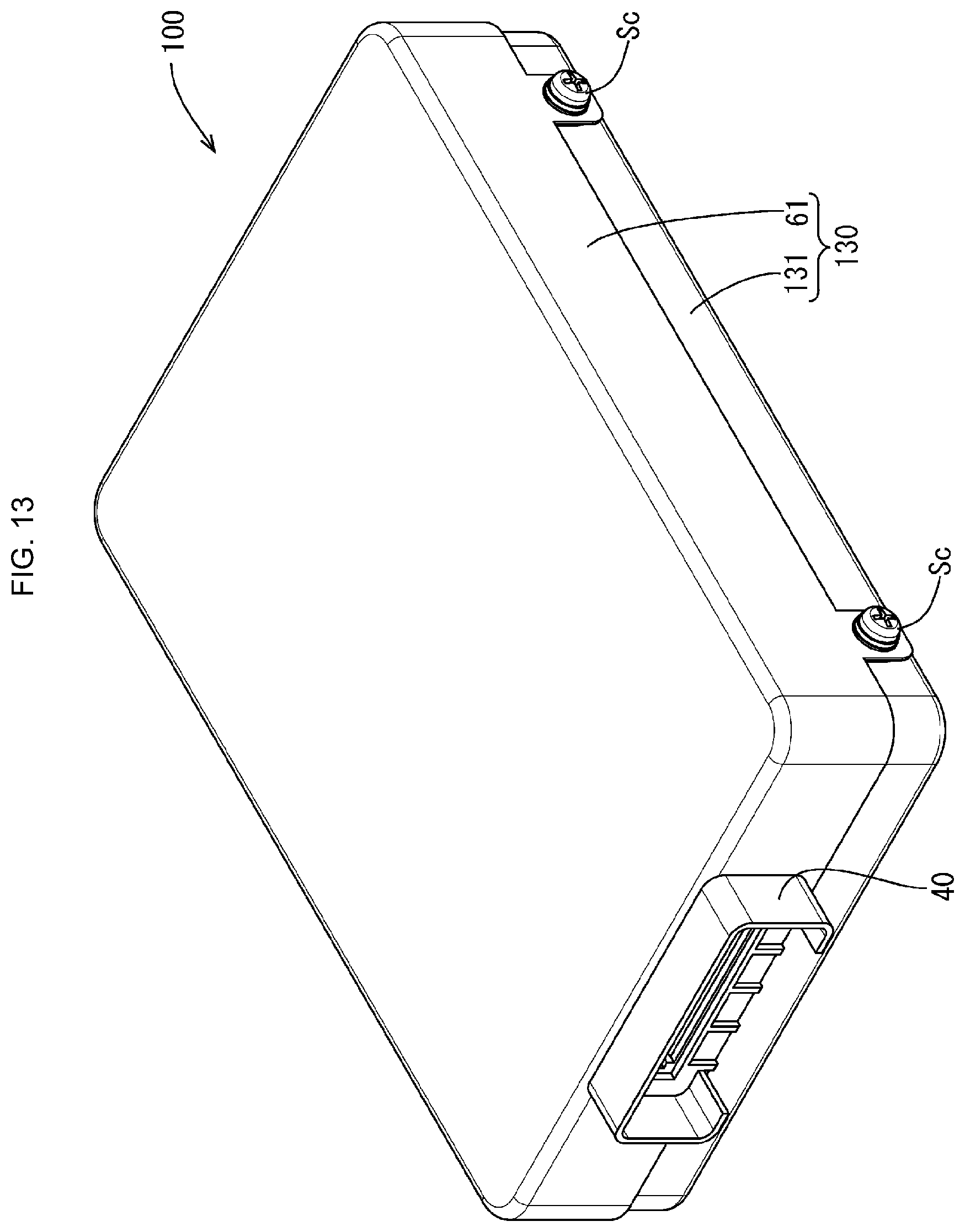 Patent US11777249 Figure 13 – Electrical connection box with a waterproof member