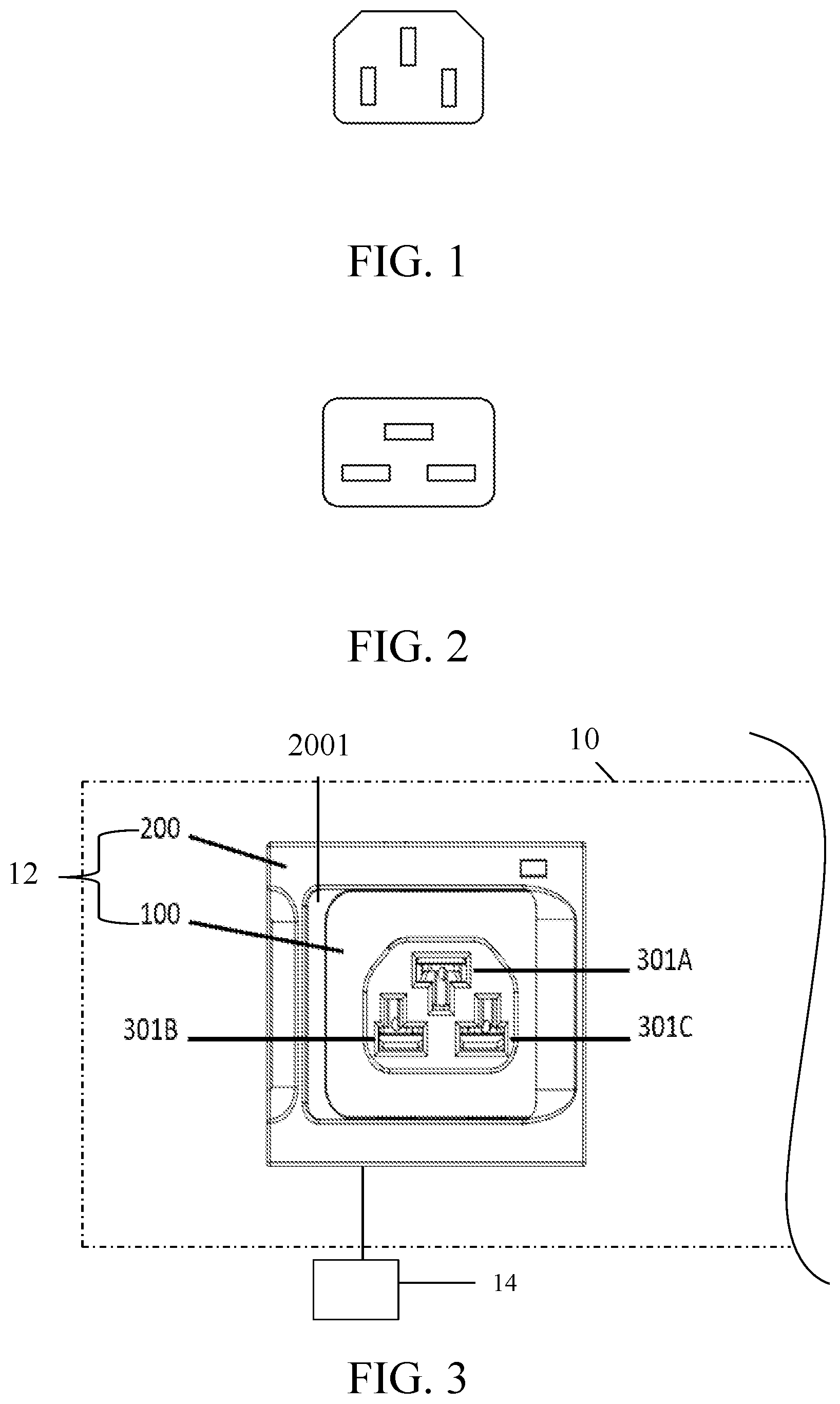 Patent US11777255 Figure 1 – Power distribution unit, power outlet modules with secure socket-and-plug connection