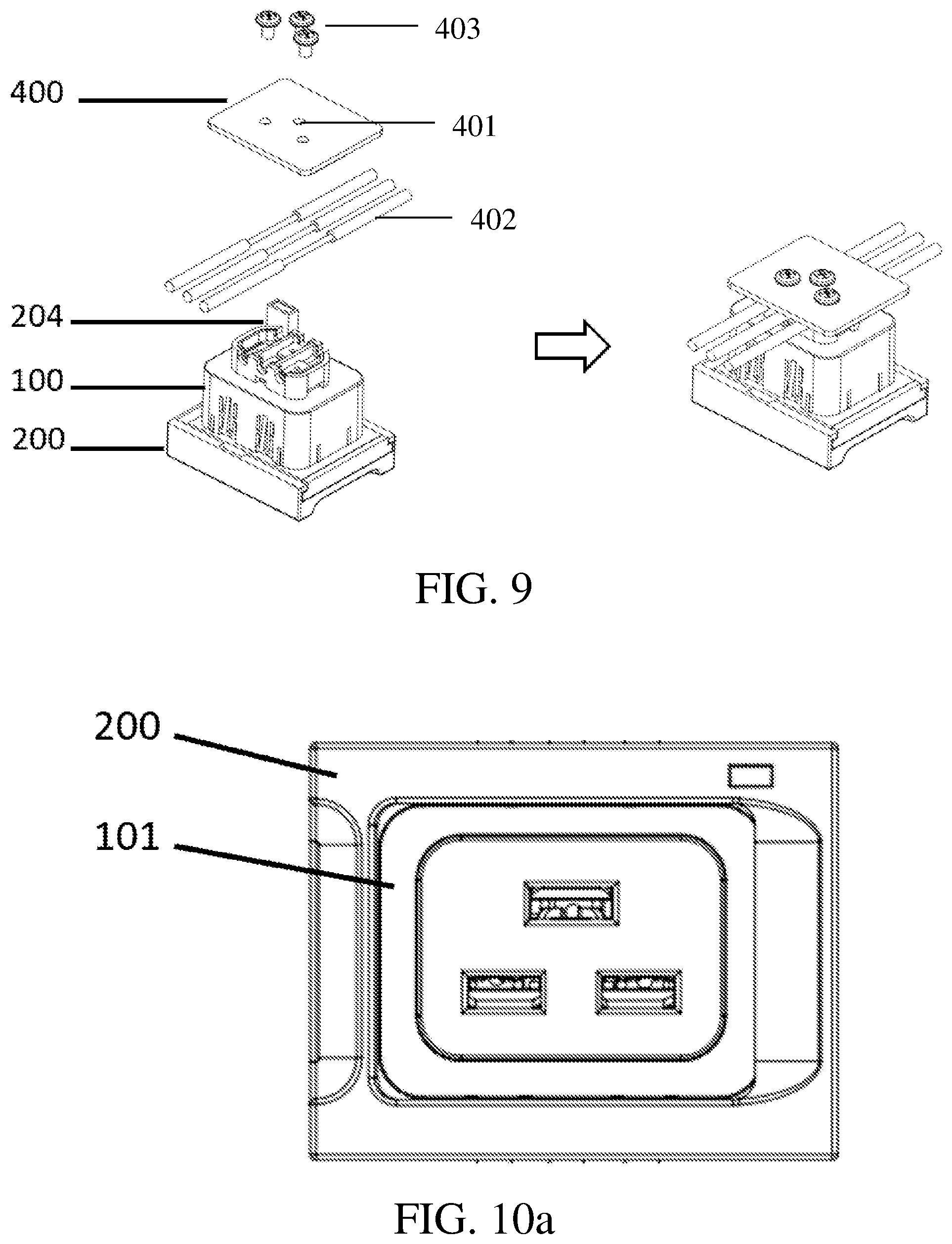 Patent US11777255 Figure 5 – Power distribution unit, power outlet modules with secure socket-and-plug connection