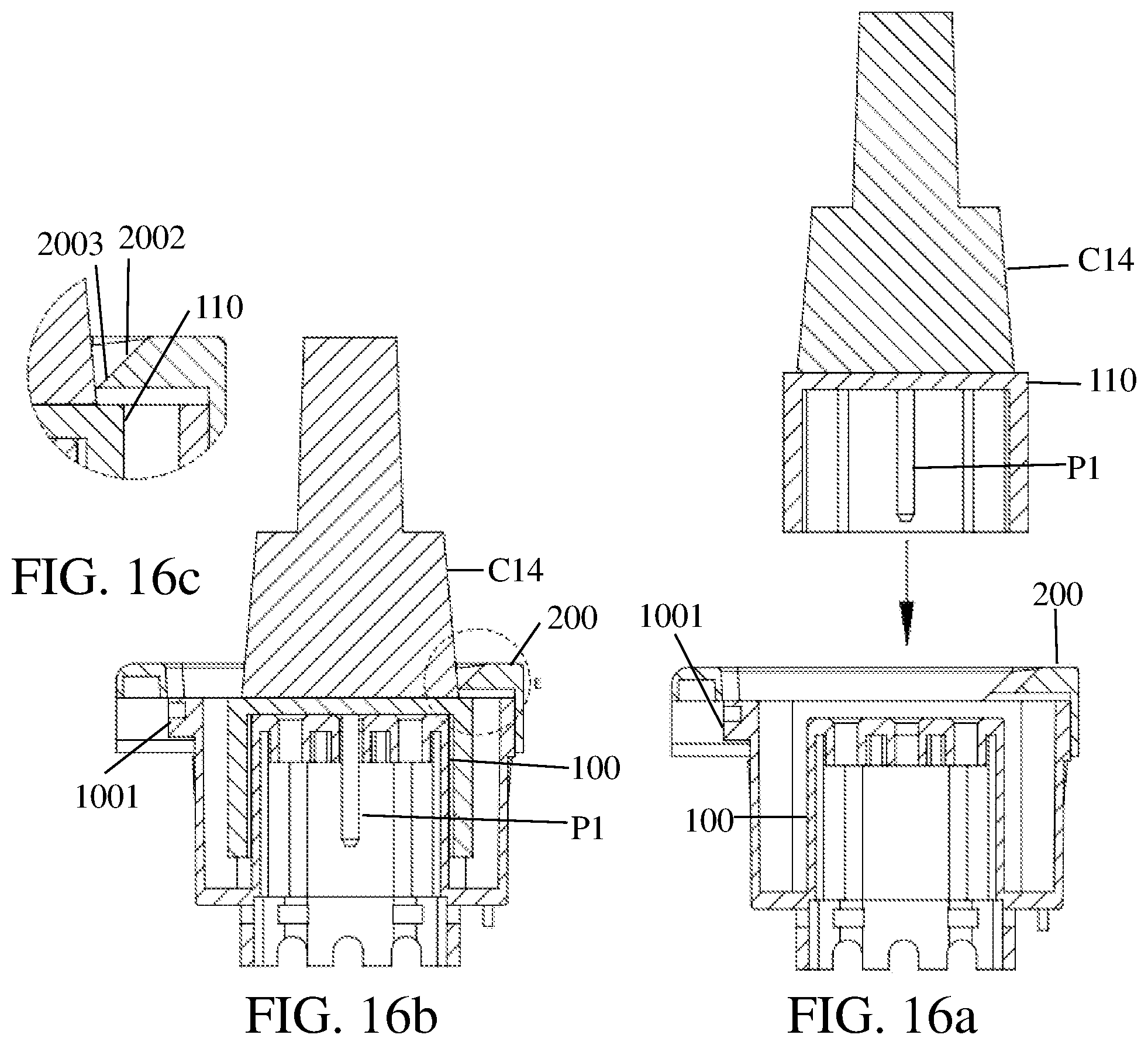 Patent US11777255 Figure 13 – Power distribution unit, power outlet modules with secure socket-and-plug connection