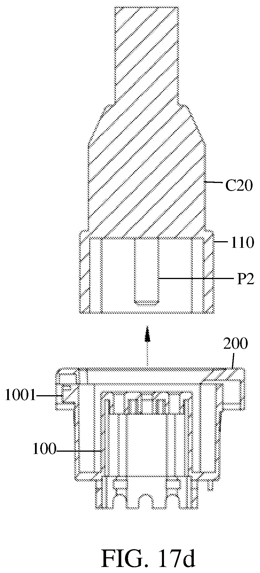 Patent US11777255 Figure 16 – Power distribution unit, power outlet modules with secure socket-and-plug connection