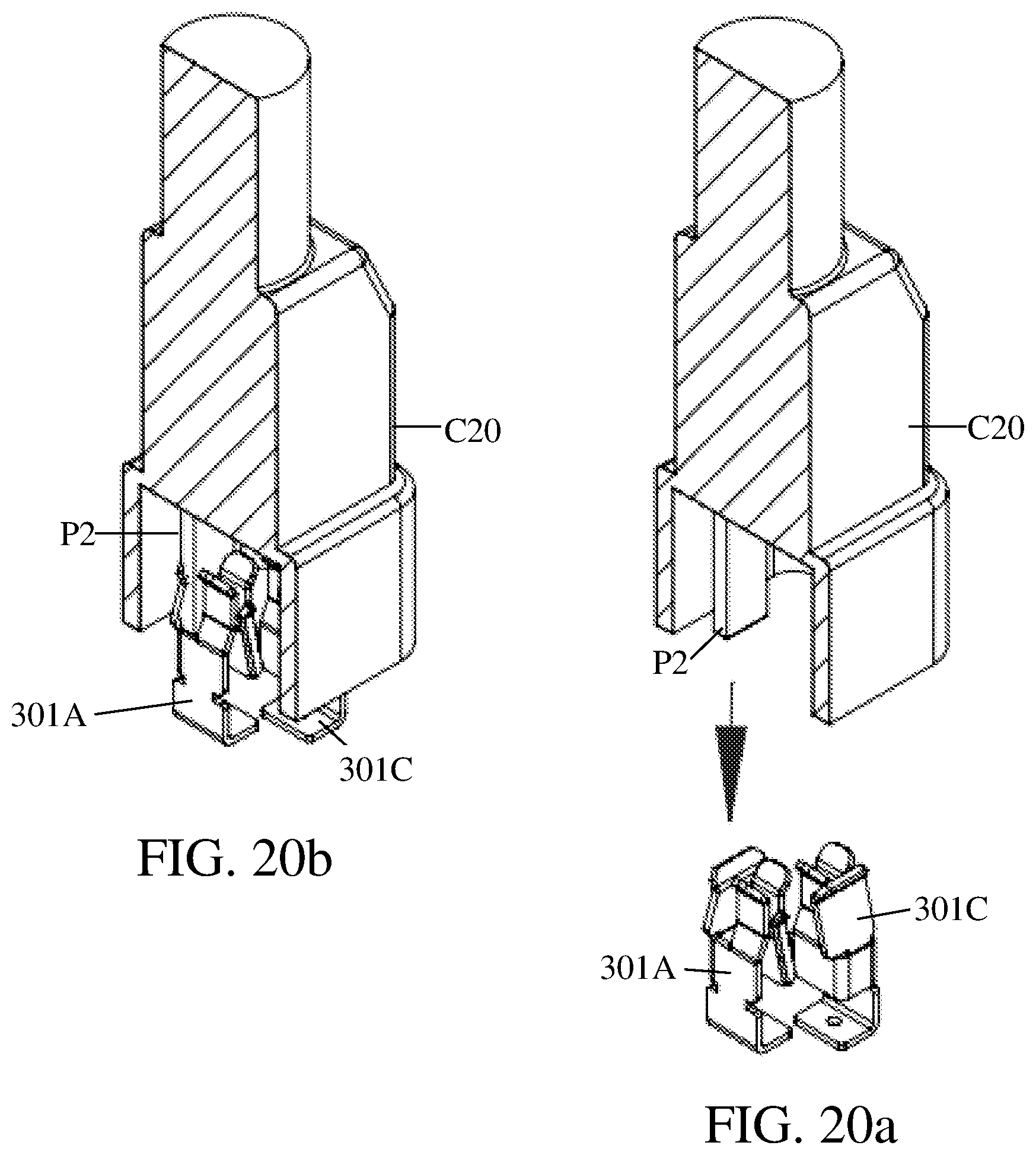 Patent US11777255 Figure 19 – Power distribution unit, power outlet modules with secure socket-and-plug connection
