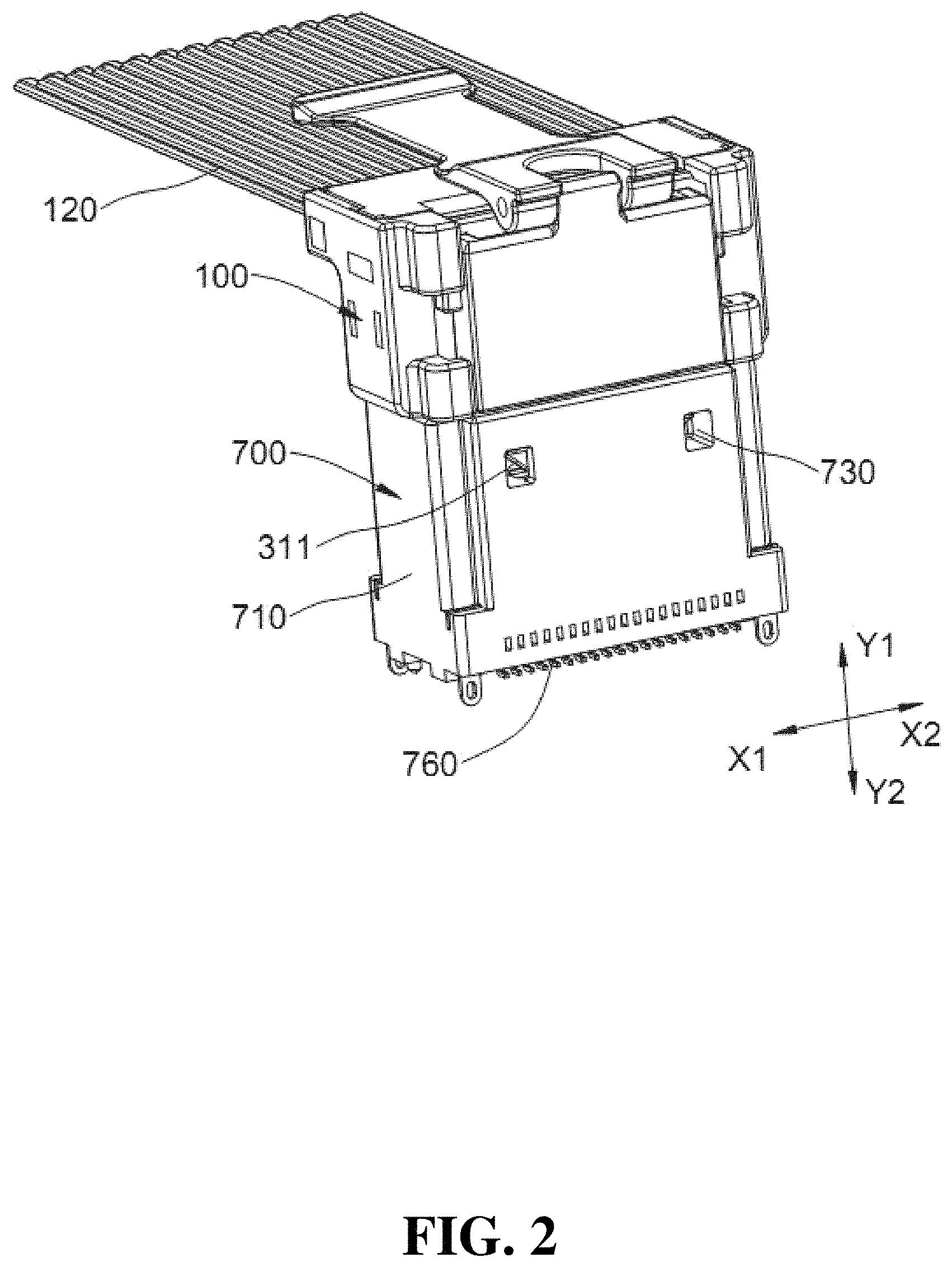 Patent US11777256 Figure 2 – Electrical connector and method for mating and unmating the same