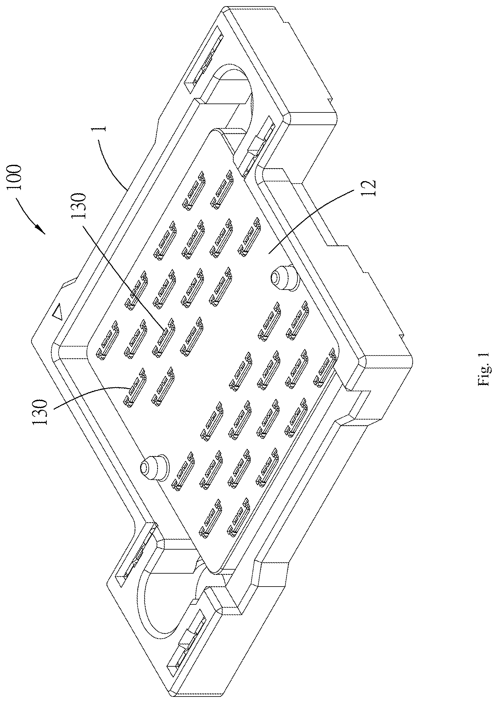 Patent US11777258 Figure 1 – Electrical connection device
