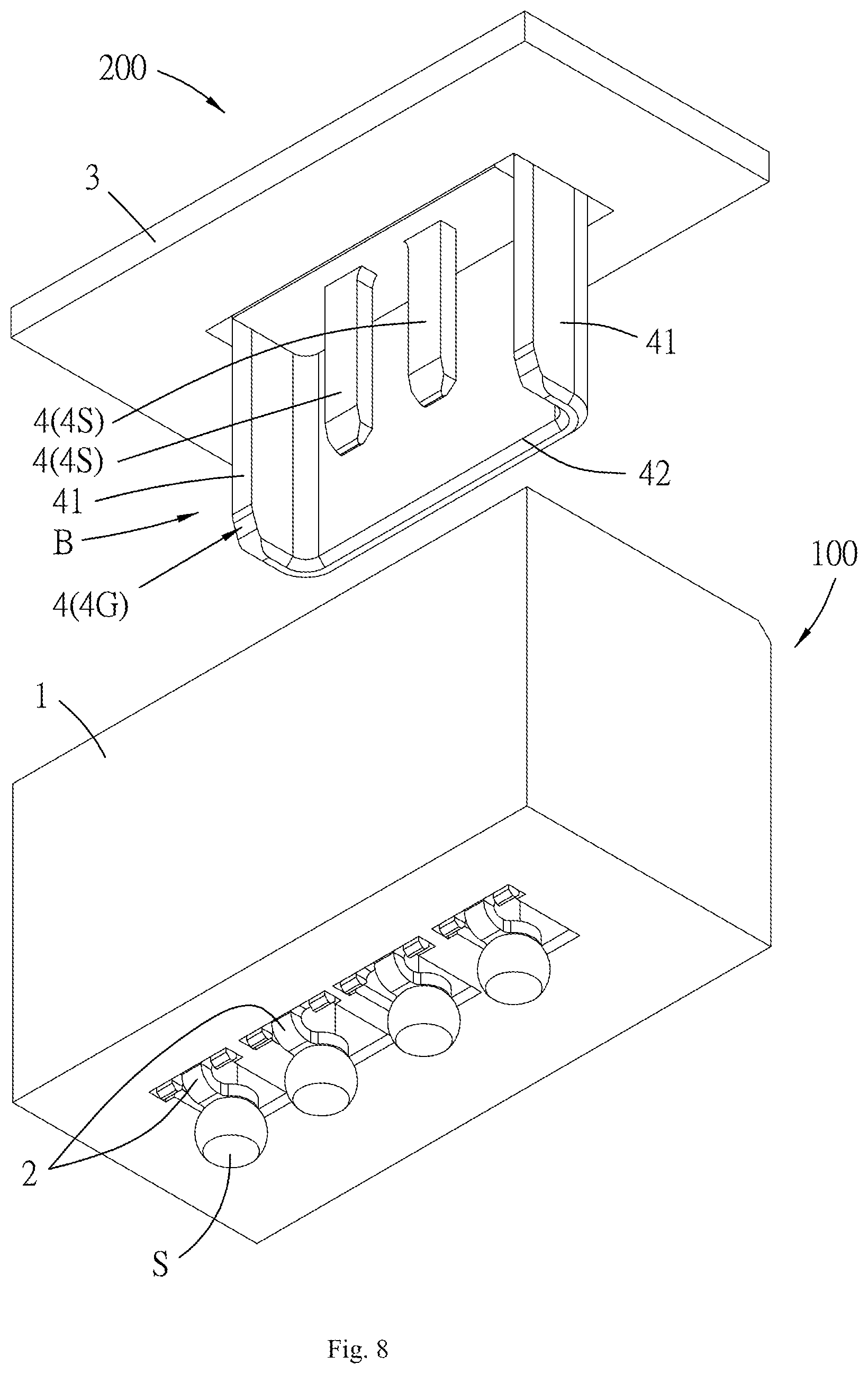 Patent US11777258 Figure 8 – Electrical connection device
