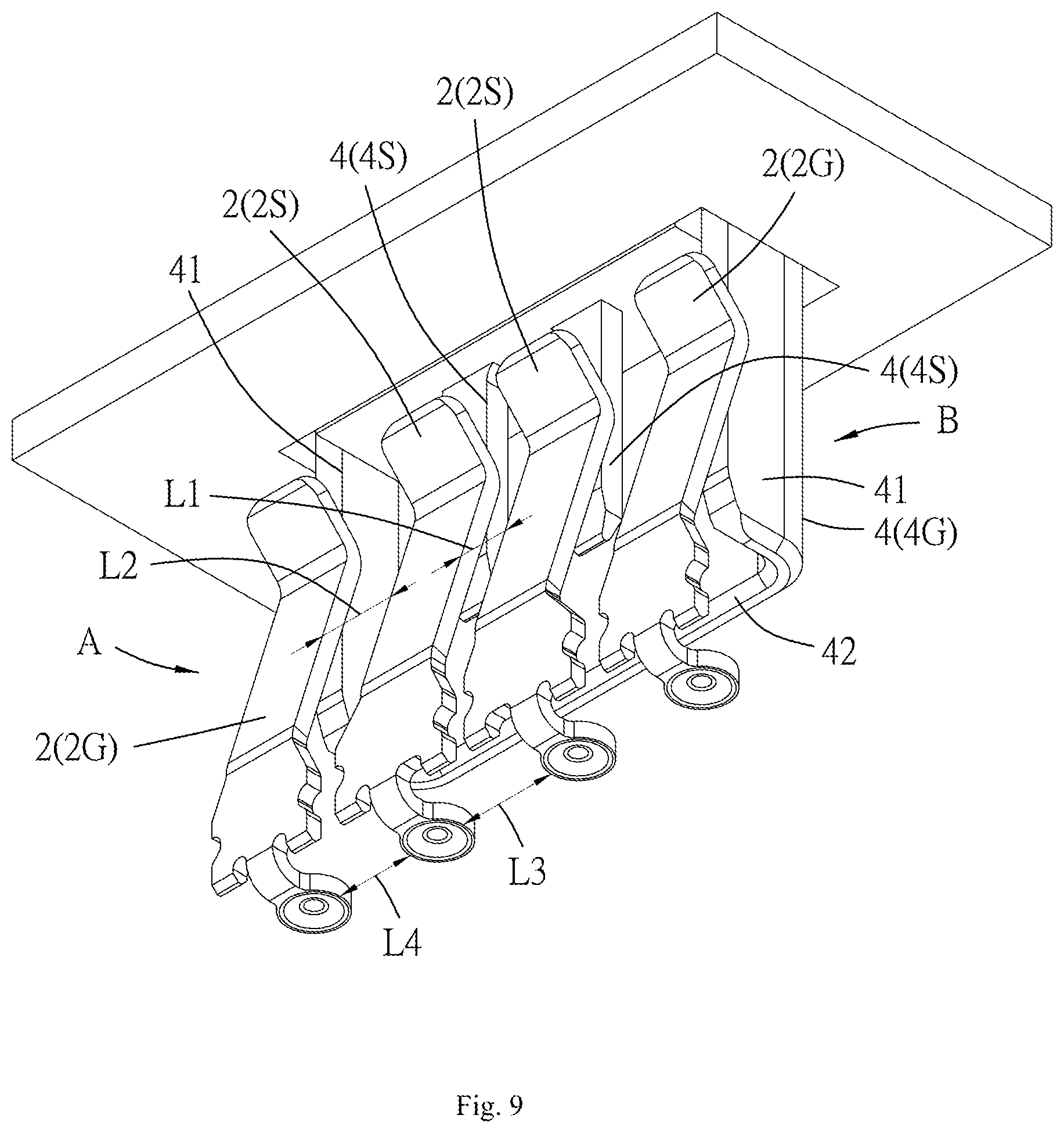 Patent US11777258 Figure 9 – Electrical connection device