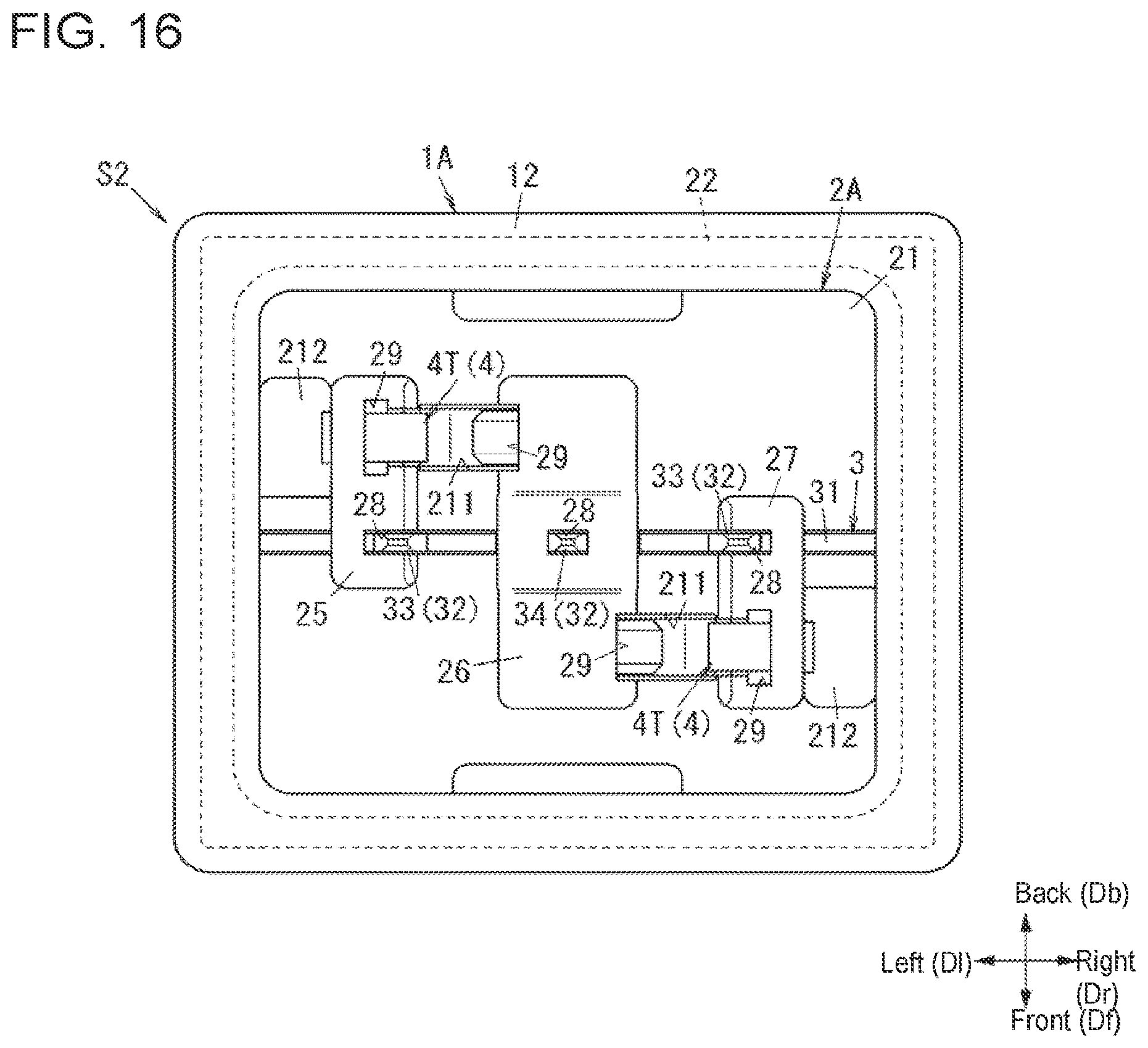 Patent US11777259 Figure 15 – Electrical connector with protrusions on the outer peripheral wall of the shield and device using the same