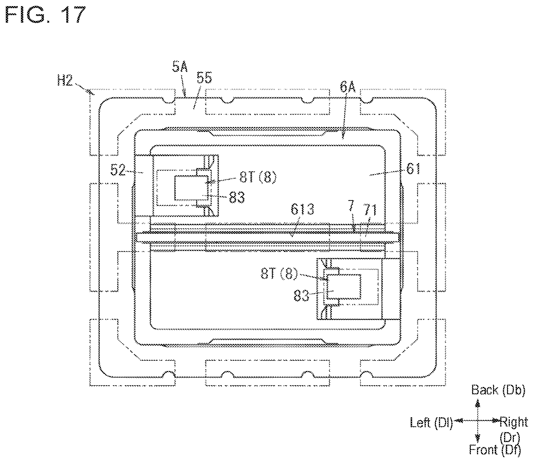 Patent US11777259 Figure 16 – Electrical connector with protrusions on the outer peripheral wall of the shield and device using the same