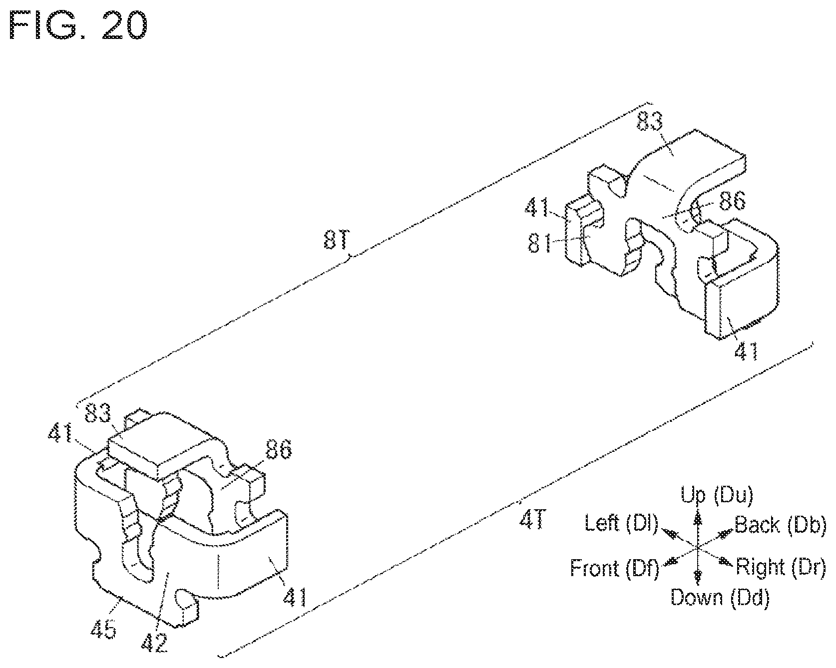 Patent US11777259 Figure 19 – Electrical connector with protrusions on the outer peripheral wall of the shield and device using the same