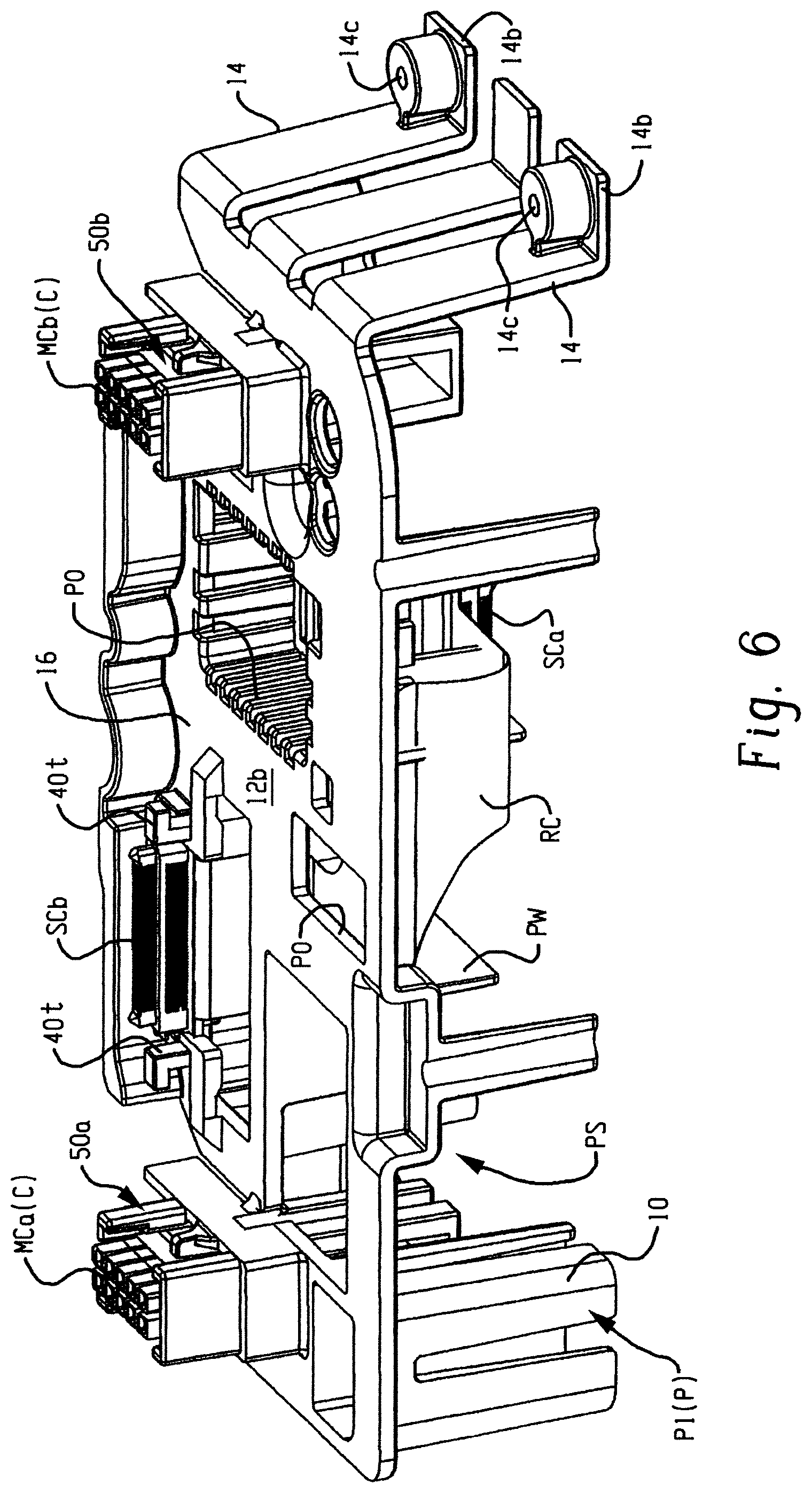 Patent US11777261 Figure 10 – Connector alignment and retention panel for modular based system