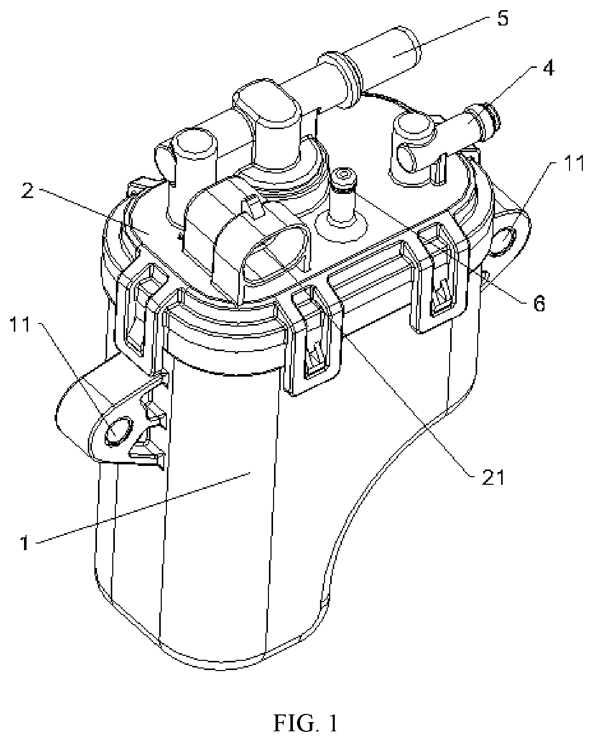 Patent US11777264 Figure 1 – Fuel pump component