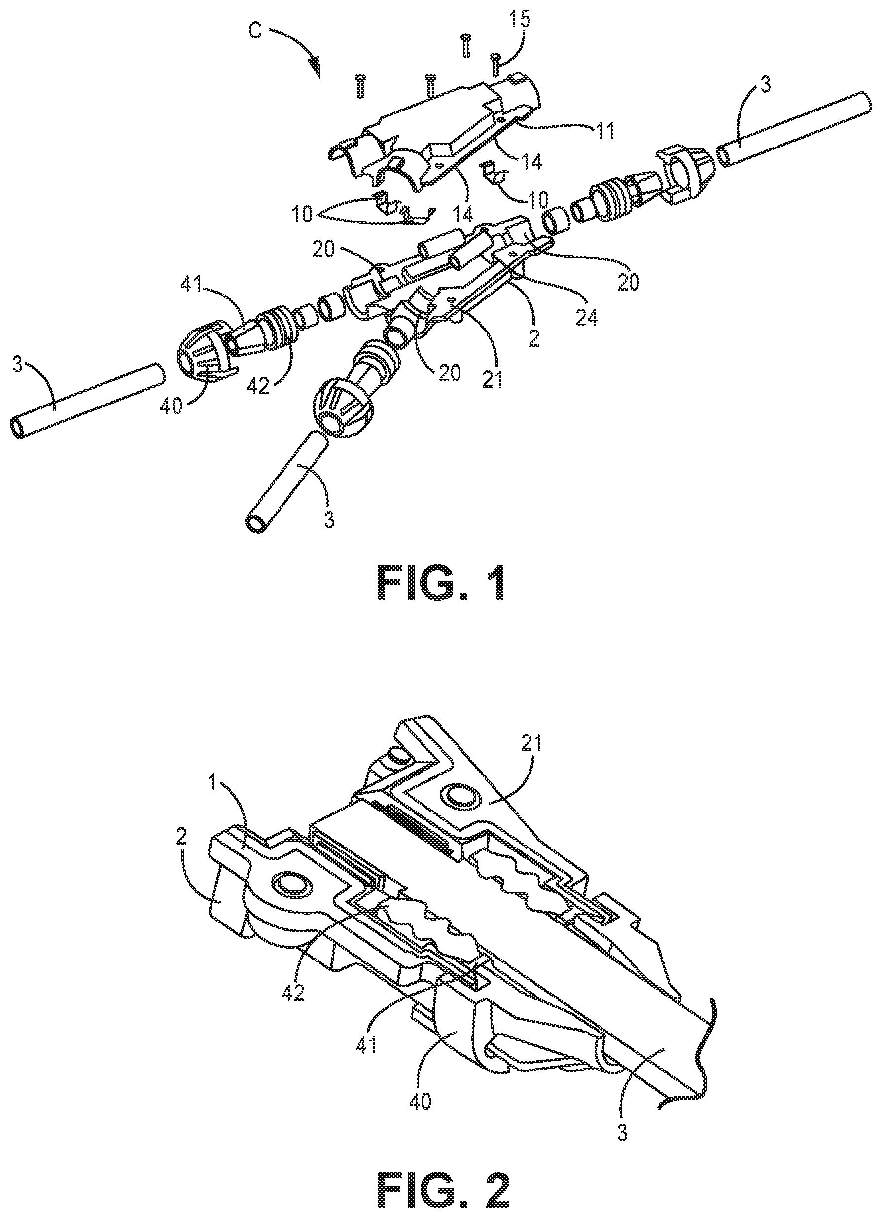 Patent US11777265 — Shielded Y-shaped splice connector and his method of assembly — Figure 1