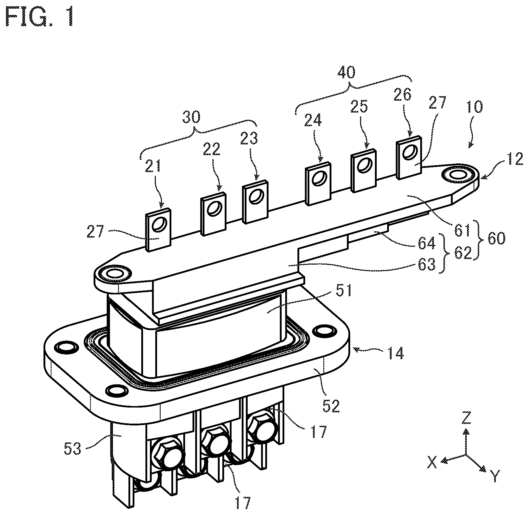 Patent US11777267 — Connector assembly — Figure 1