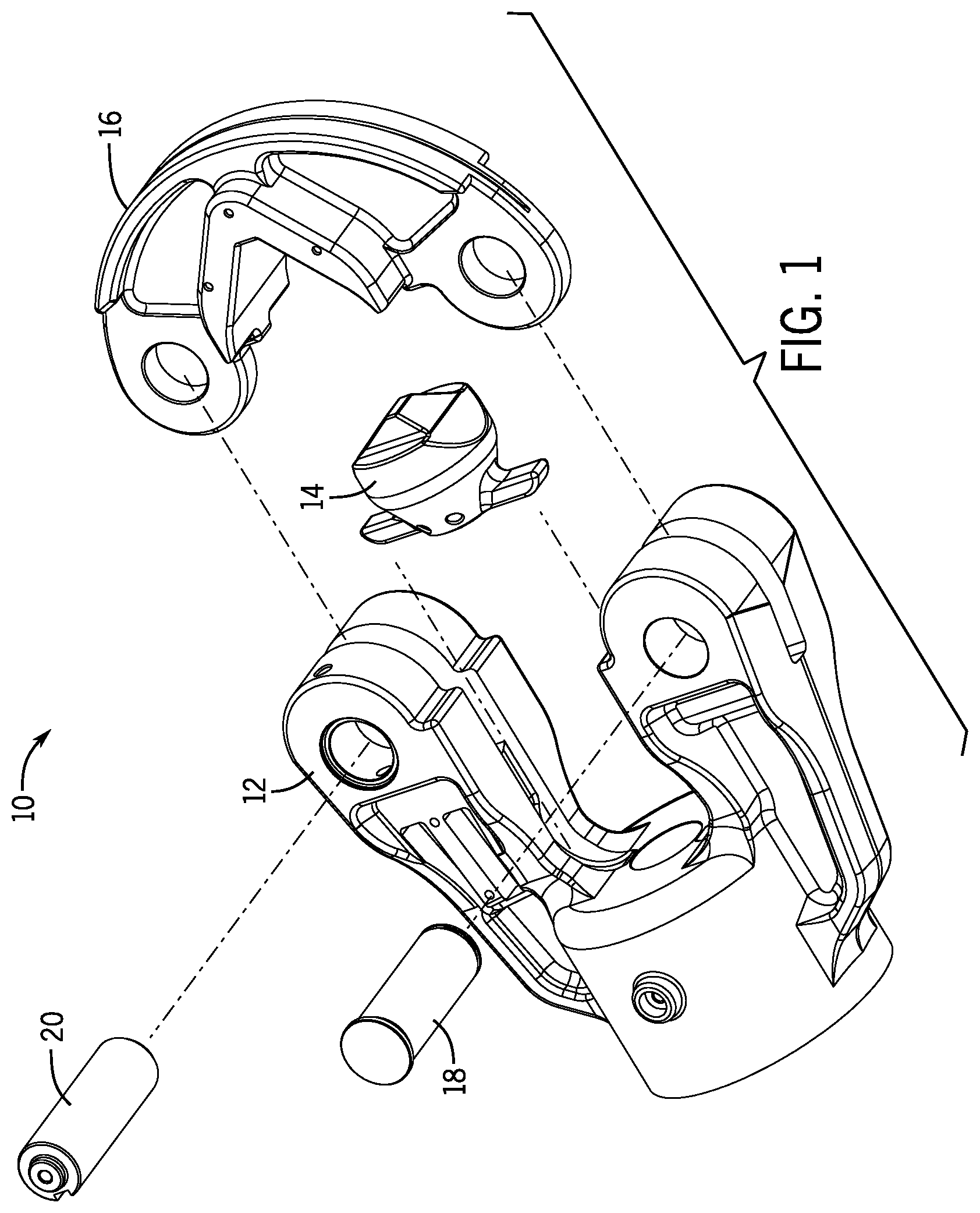 Patent US11777270 Figure 1 – Dieless utility crimper