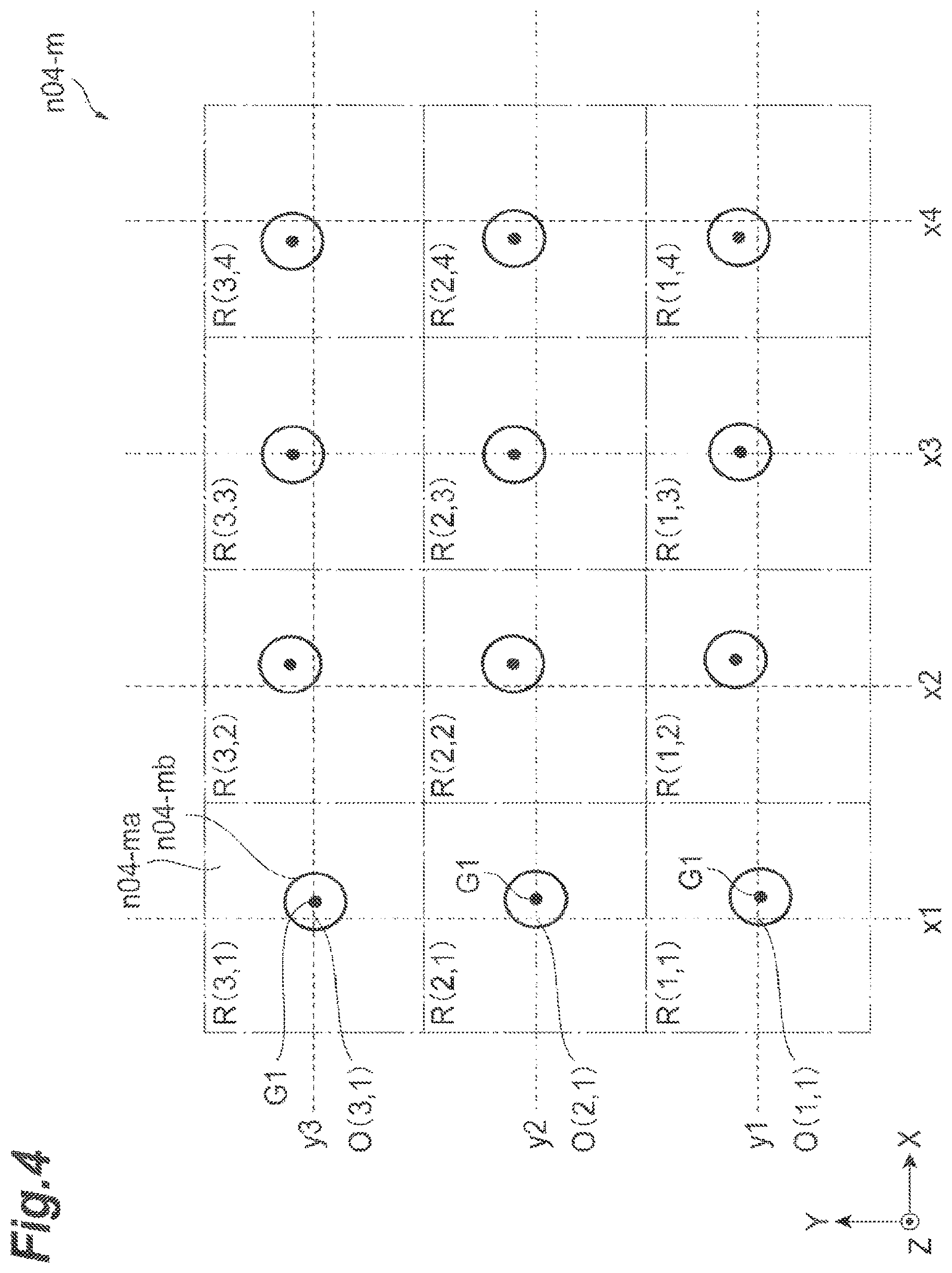 Patent US11777276 Figure 4 – Semiconductor light emitting array with phase modulation regions for generating beam projection patterns