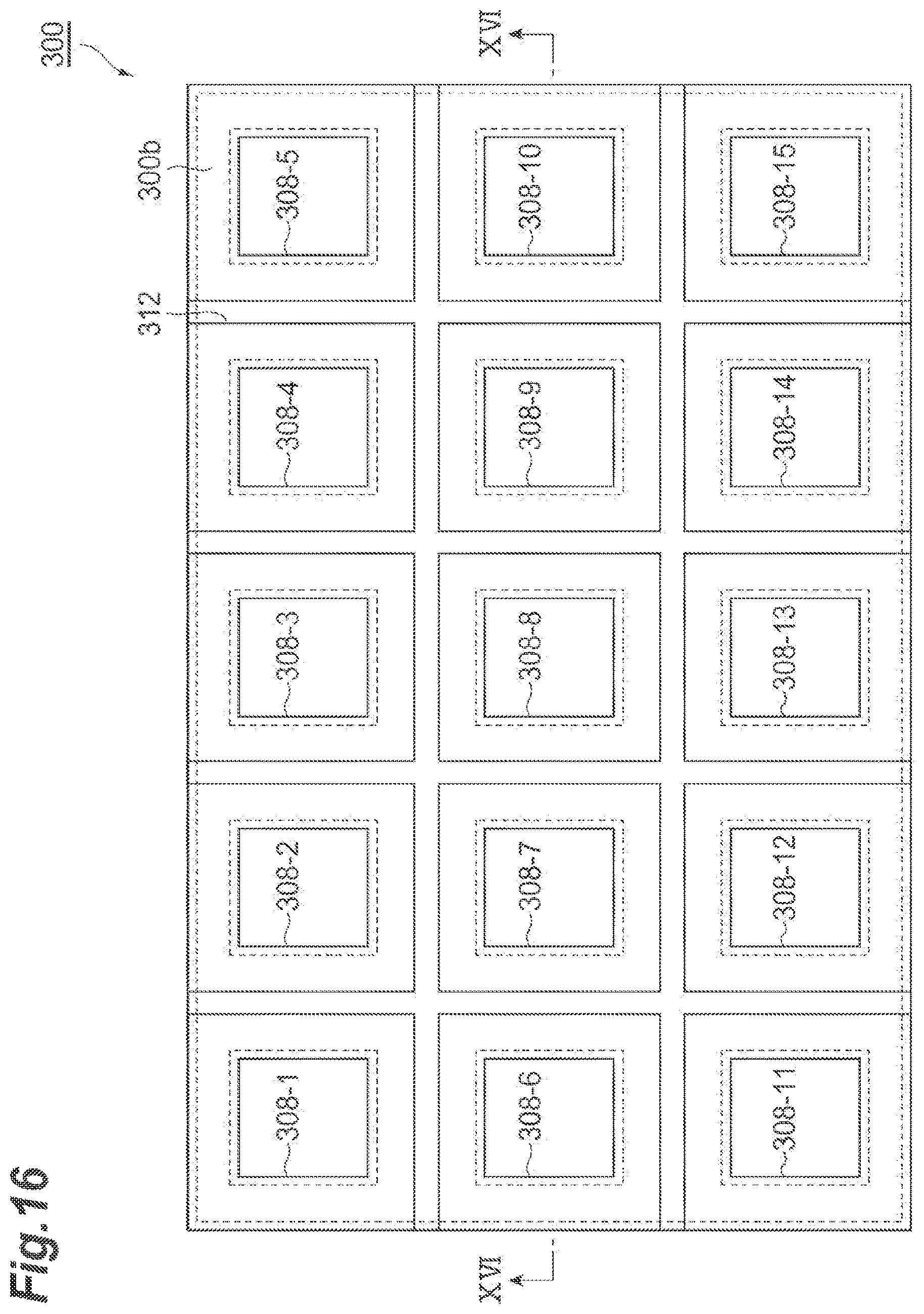 Patent US11777276 Figure 16 – Semiconductor light emitting array with phase modulation regions for generating beam projection patterns