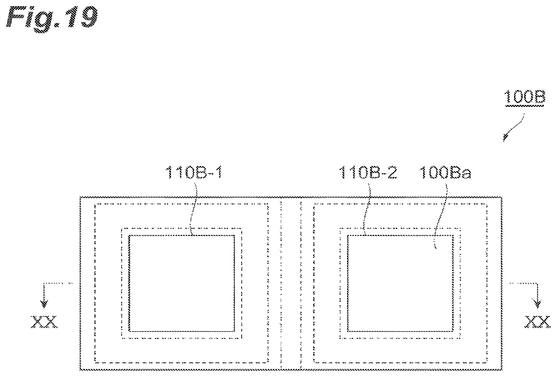 Patent US11777276 Figure 19 – Semiconductor light emitting array with phase modulation regions for generating beam projection patterns