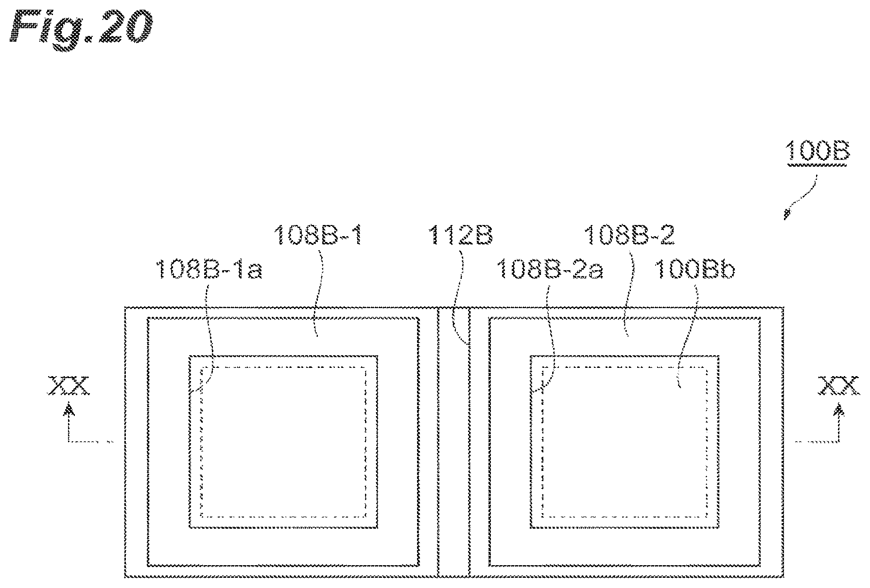 Patent US11777276 Figure 20 – Semiconductor light emitting array with phase modulation regions for generating beam projection patterns