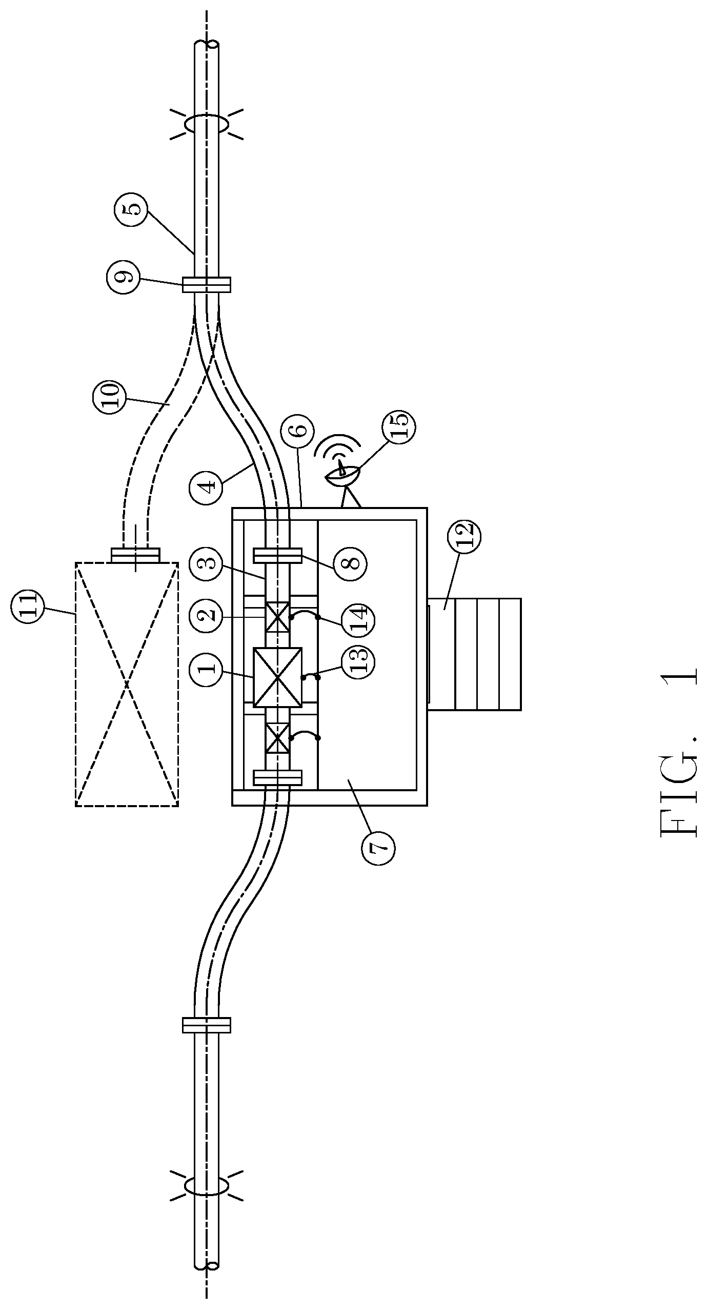 Patent US11777283 Figure 1 – System and method for an inland pipeline control station