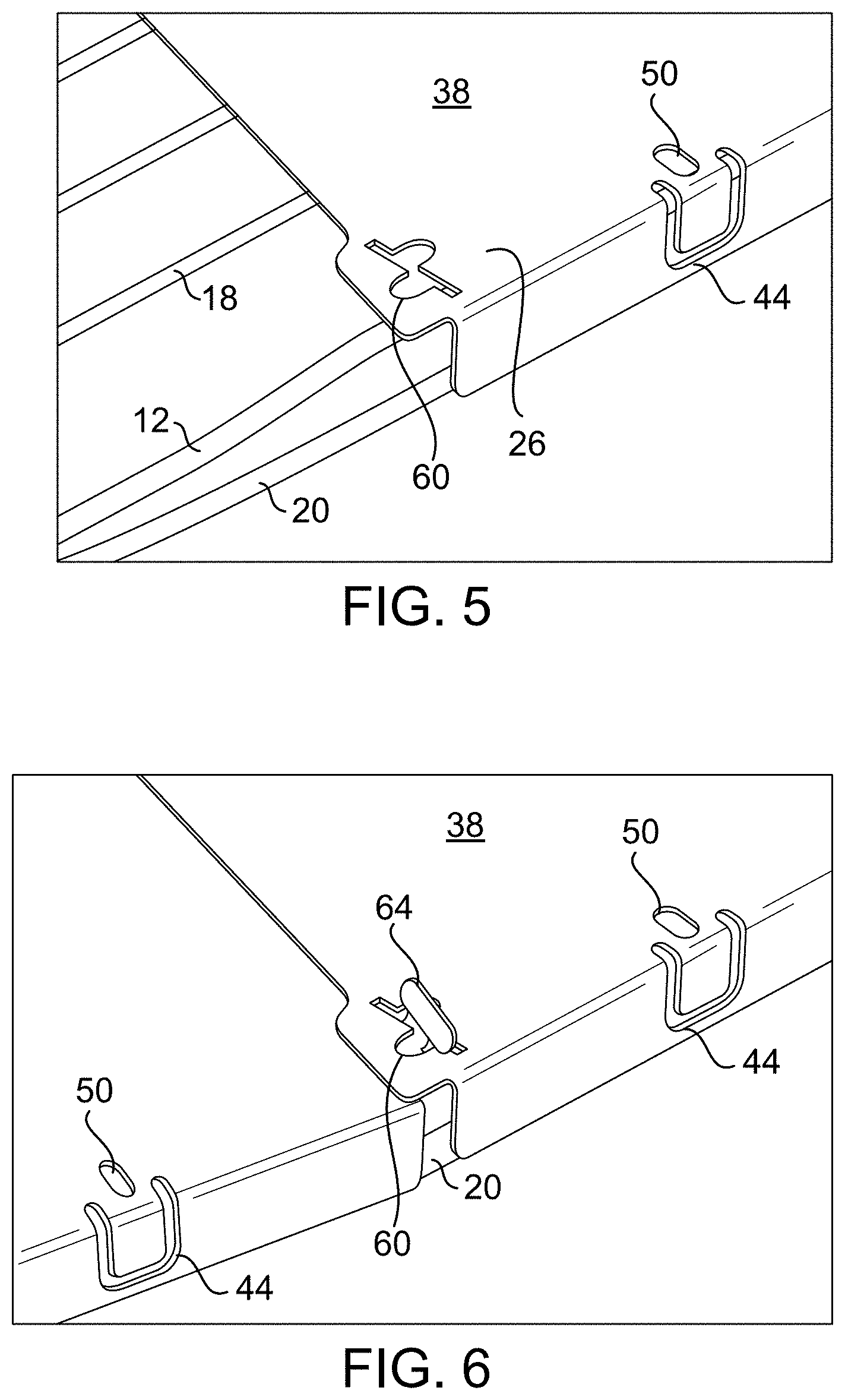 Patent US11777287 Figure 5 – Cable tray having cover panels