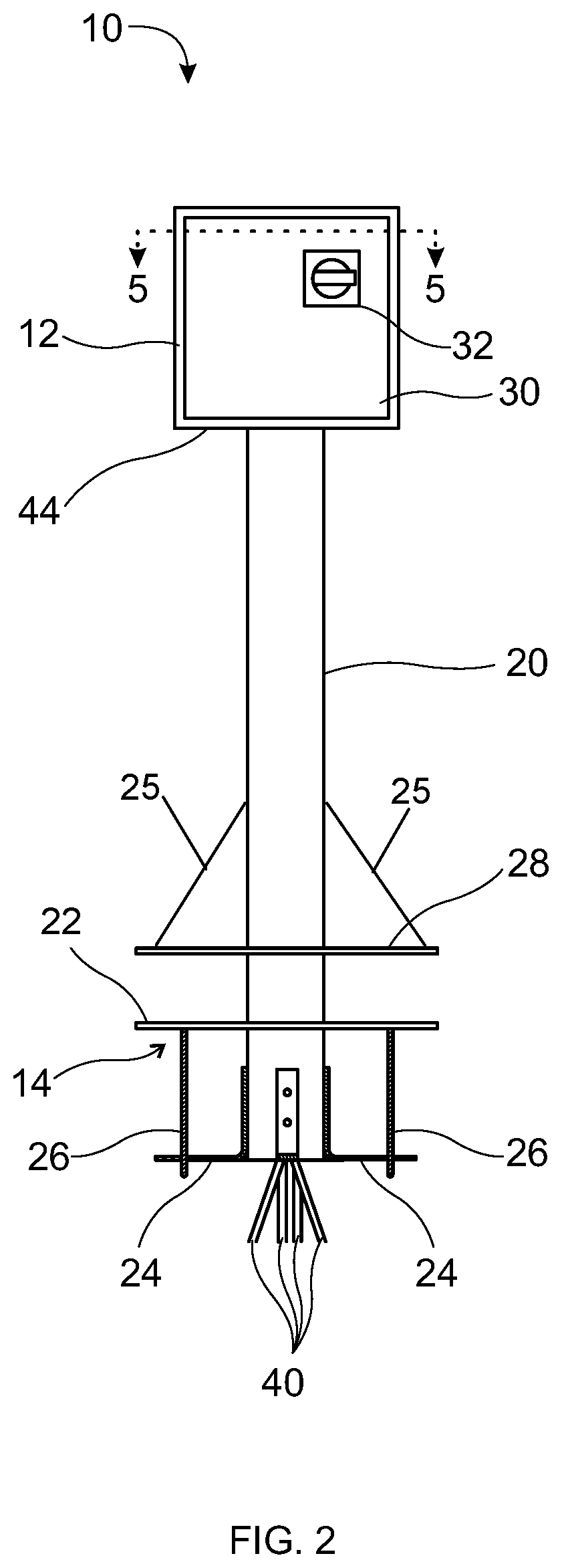 Patent US11777289 Figure 2 – Delivery device for rooftop equipment and systems and method of installation