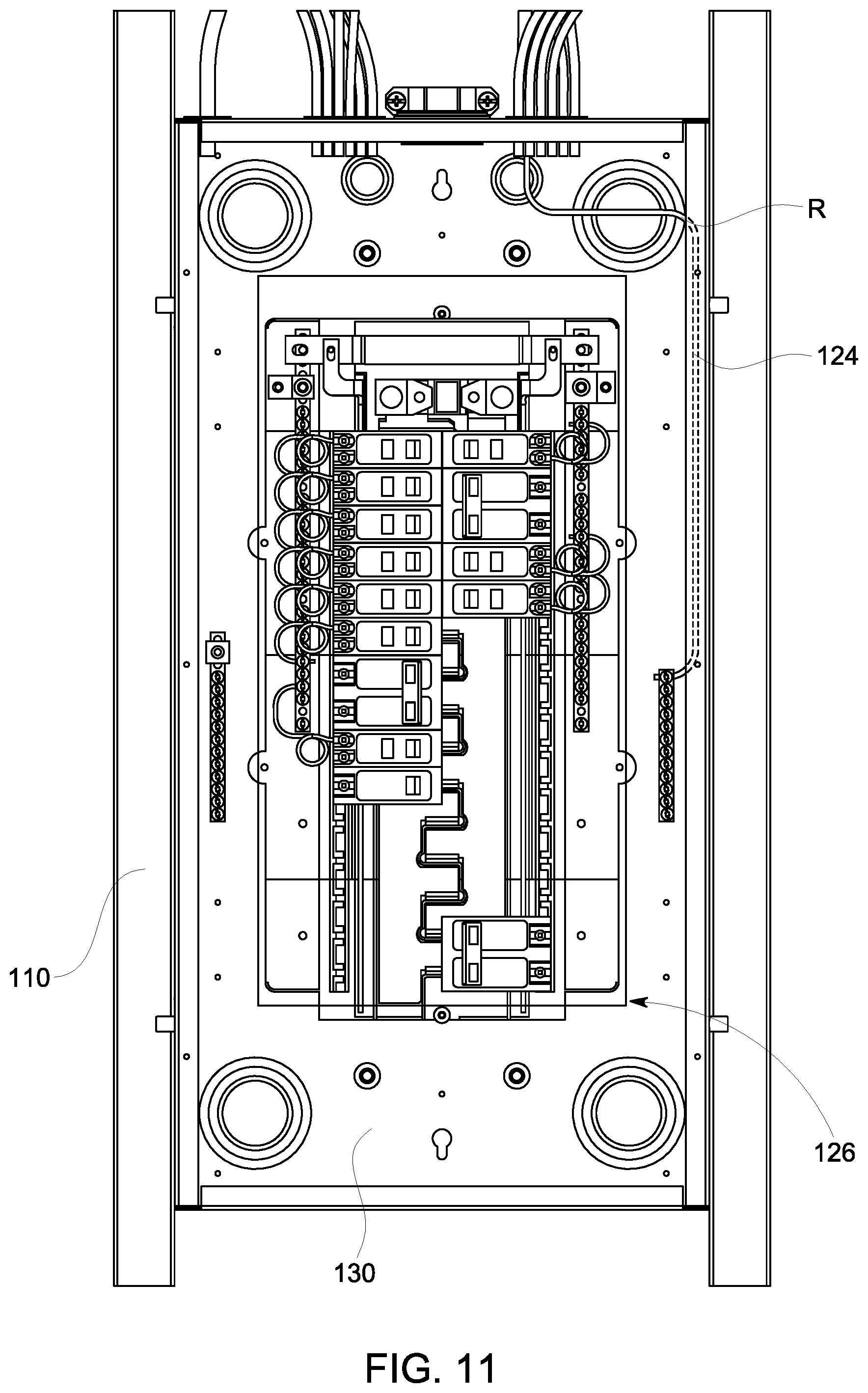 Patent US11777292 Figure 6 – Load center assembly