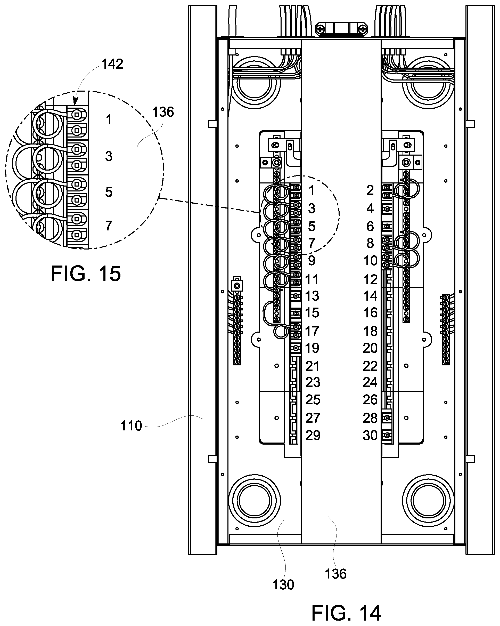 Patent US11777292 Figure 8 – Load center assembly