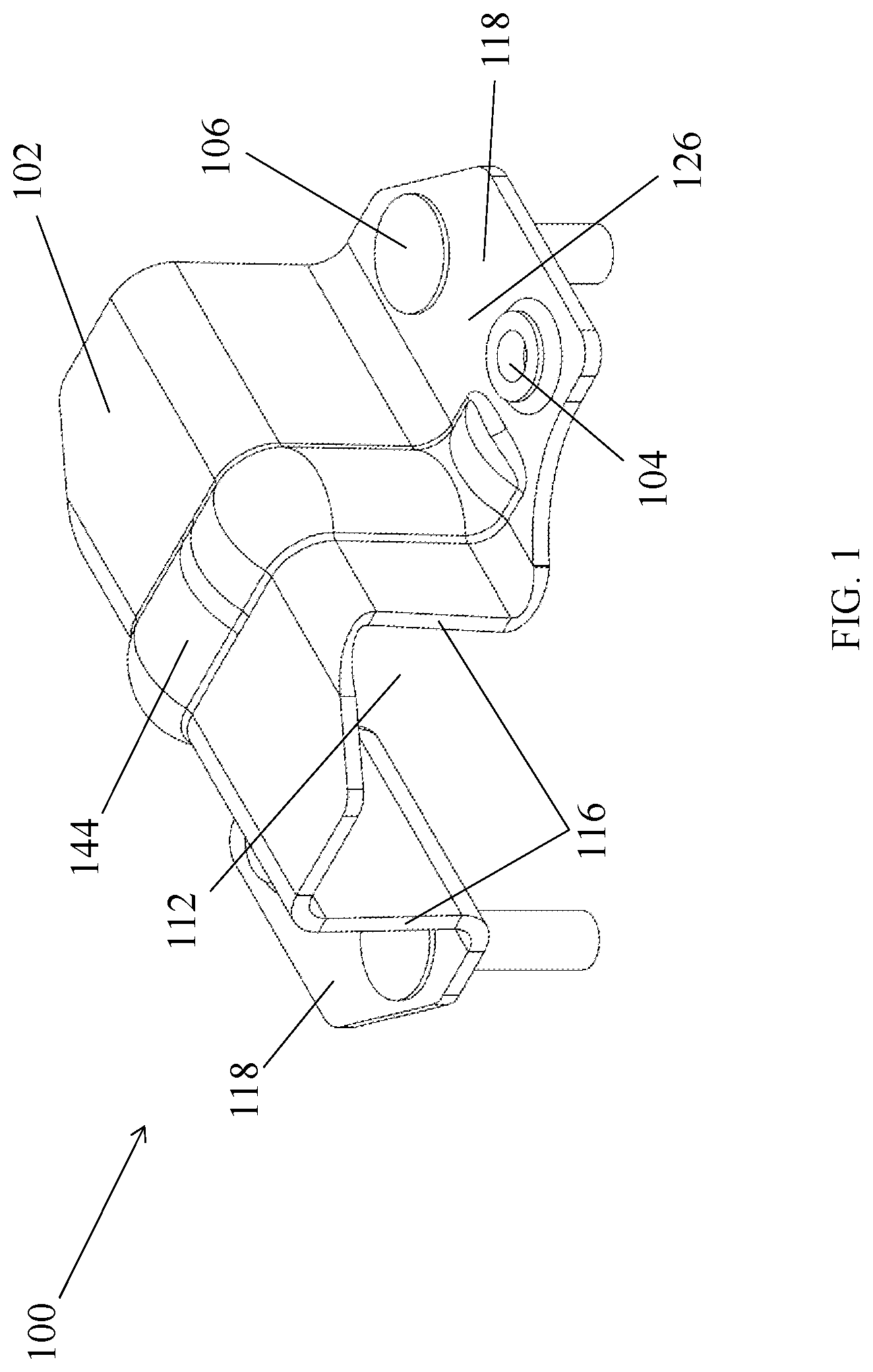 Patent US11777293 — Ceiling fan brace bracket — Figure 1