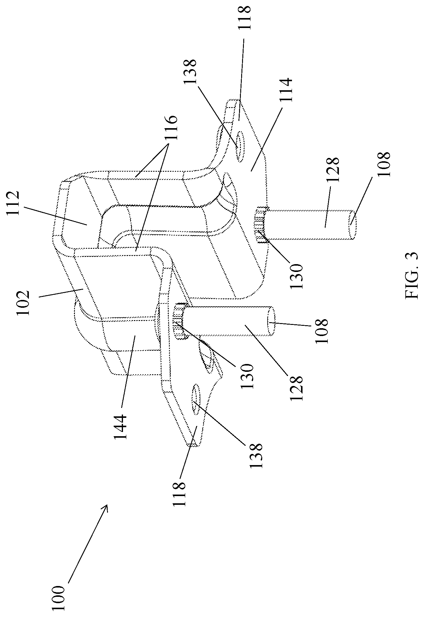 Patent US11777293 Figure 3 – Ceiling fan brace bracket