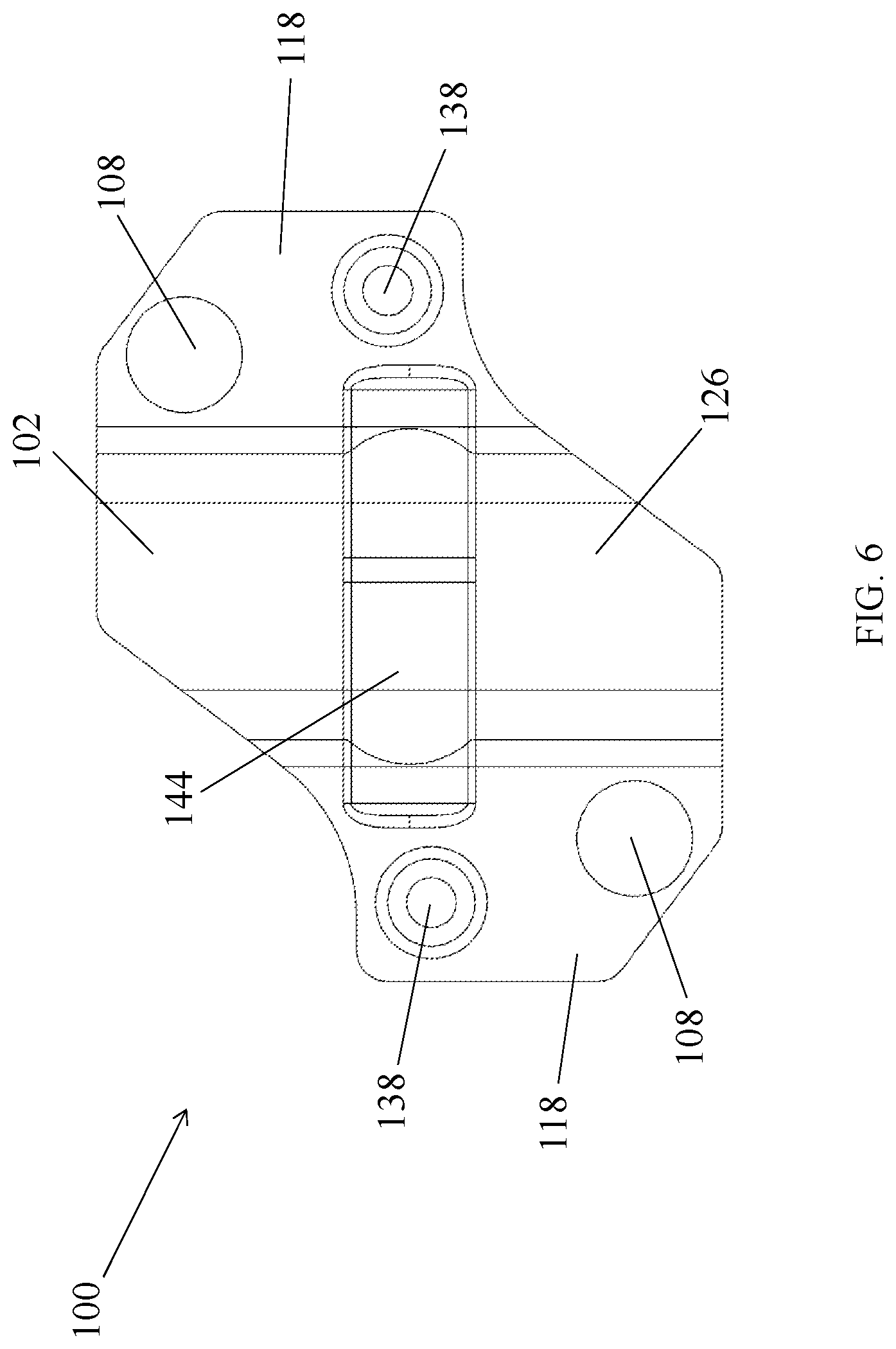 Patent US11777293 Figure 6 – Ceiling fan brace bracket
