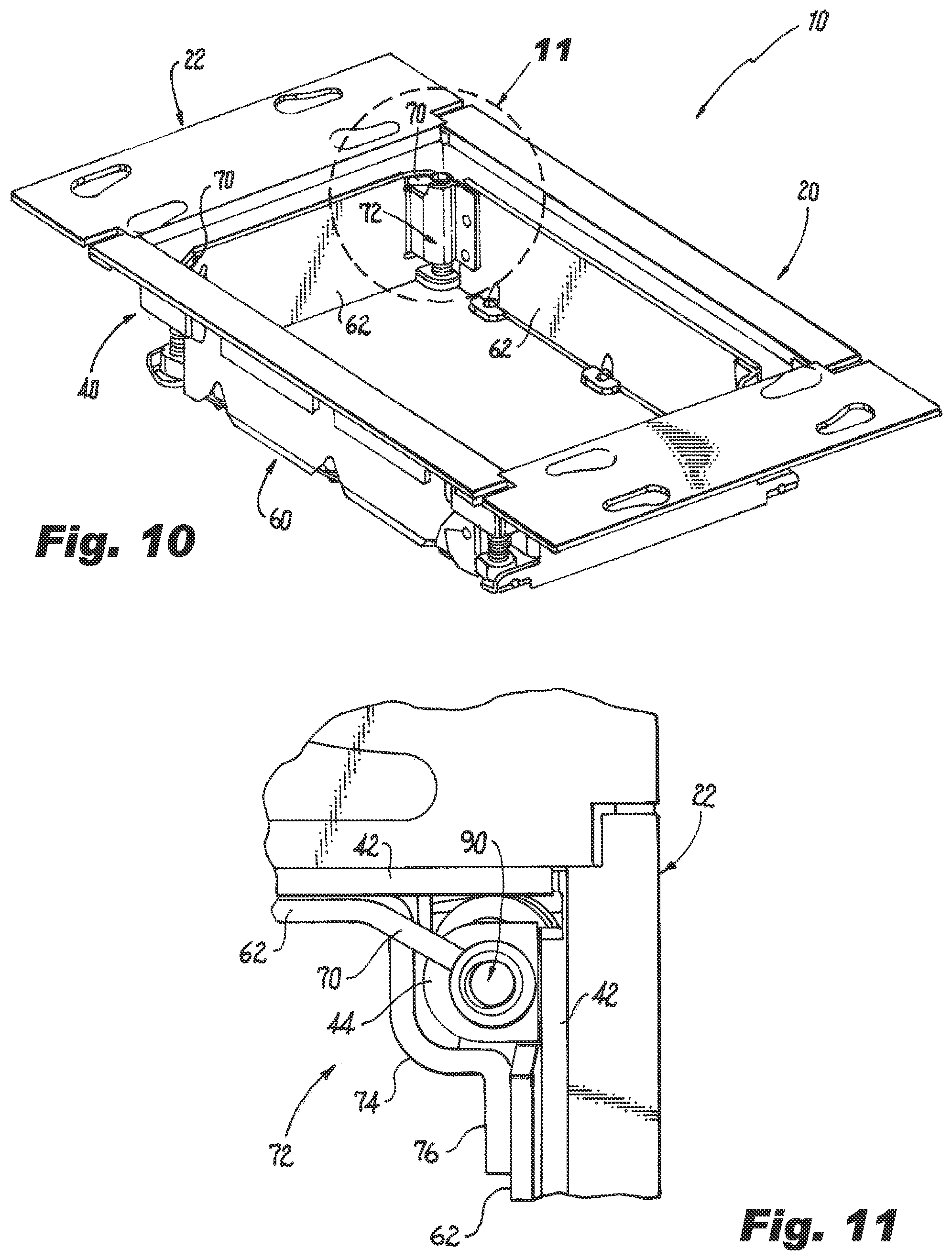 Patent US11777294 Figure 8 – Multi-gang adjustable mud ring assemblies