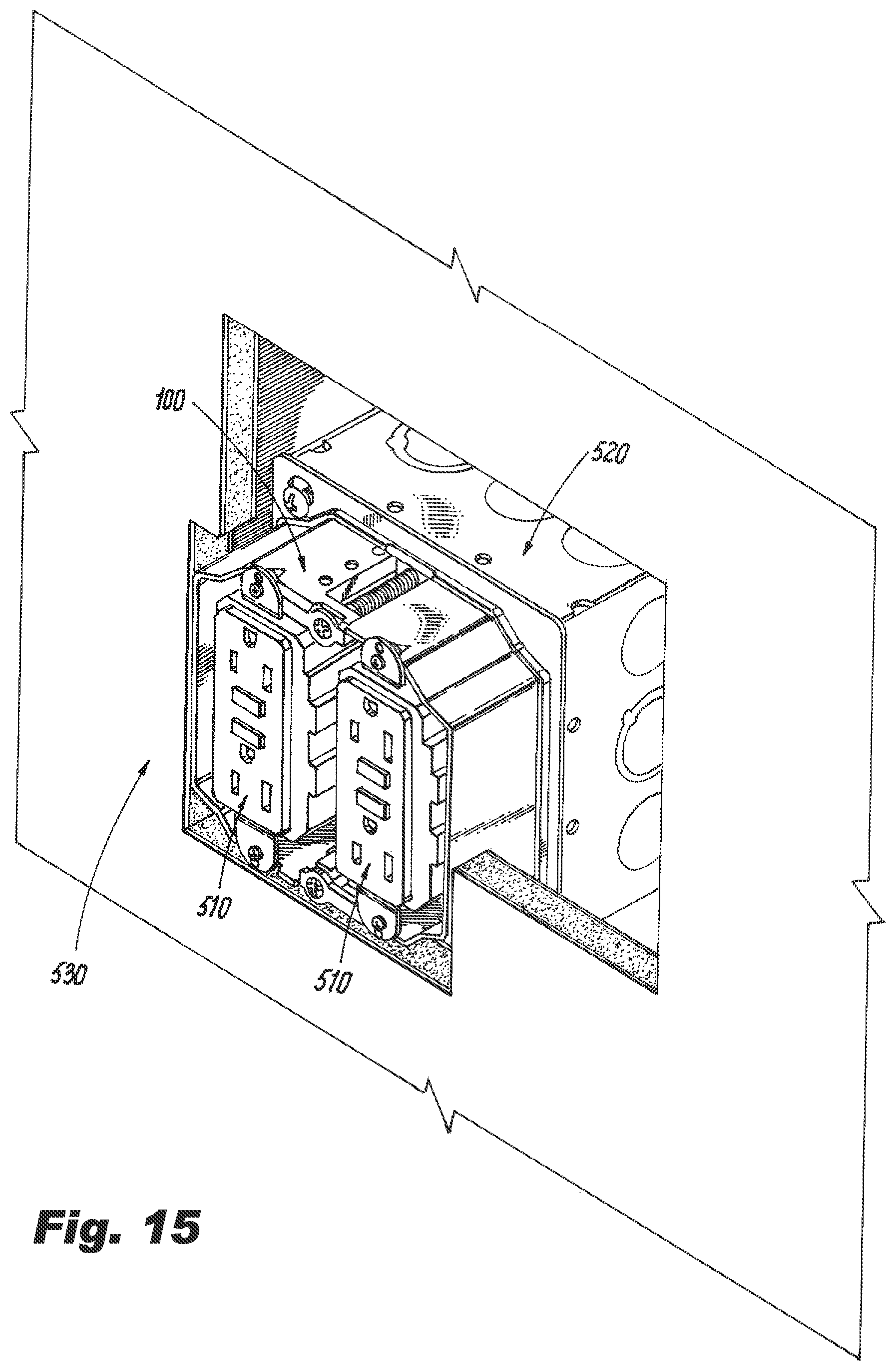 Patent US11777294 Figure 12 – Multi-gang adjustable mud ring assemblies