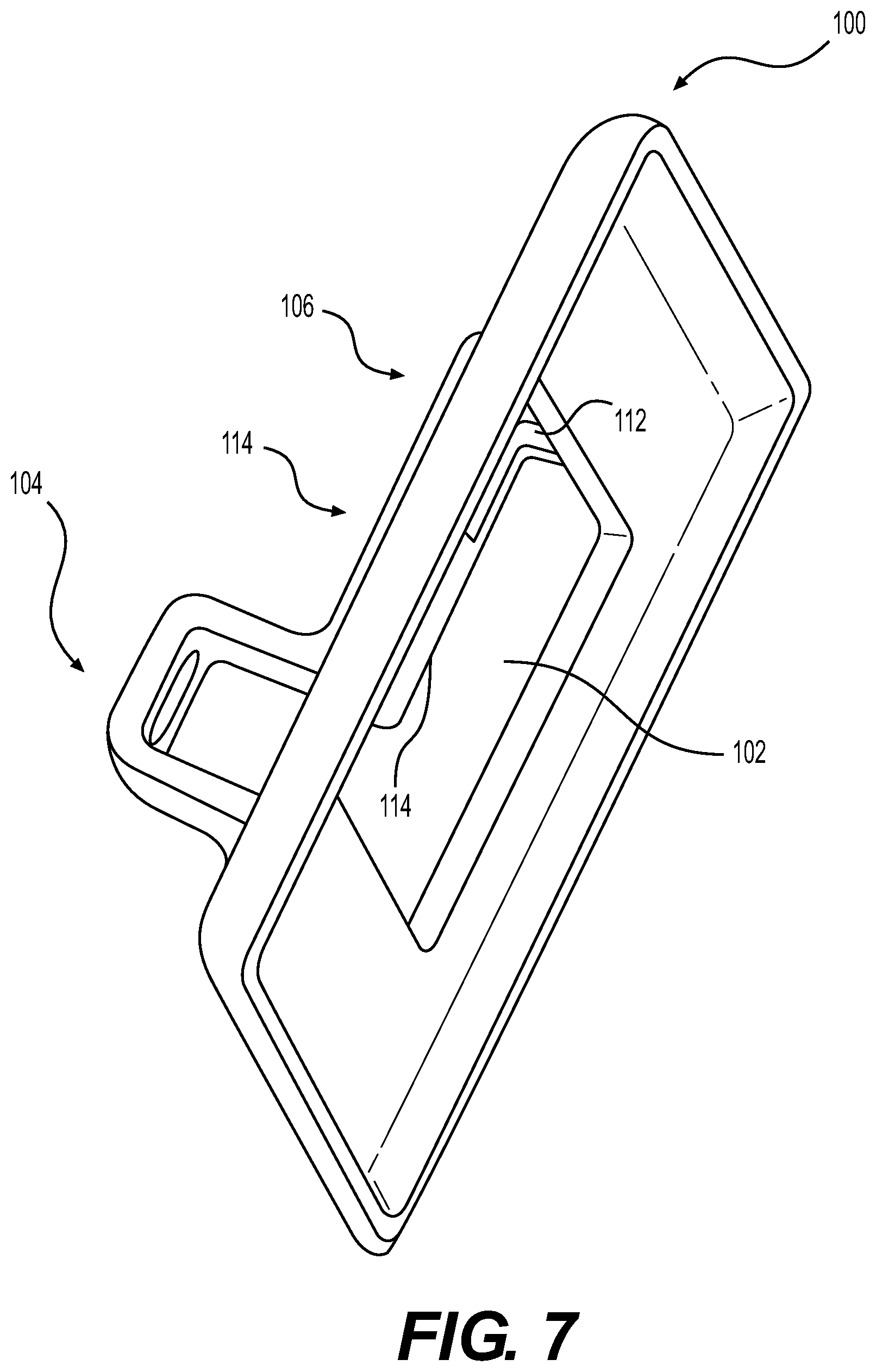 Patent US11777295 Figure 7 – Cable retaining wall plate for combination AC and DC power outlets