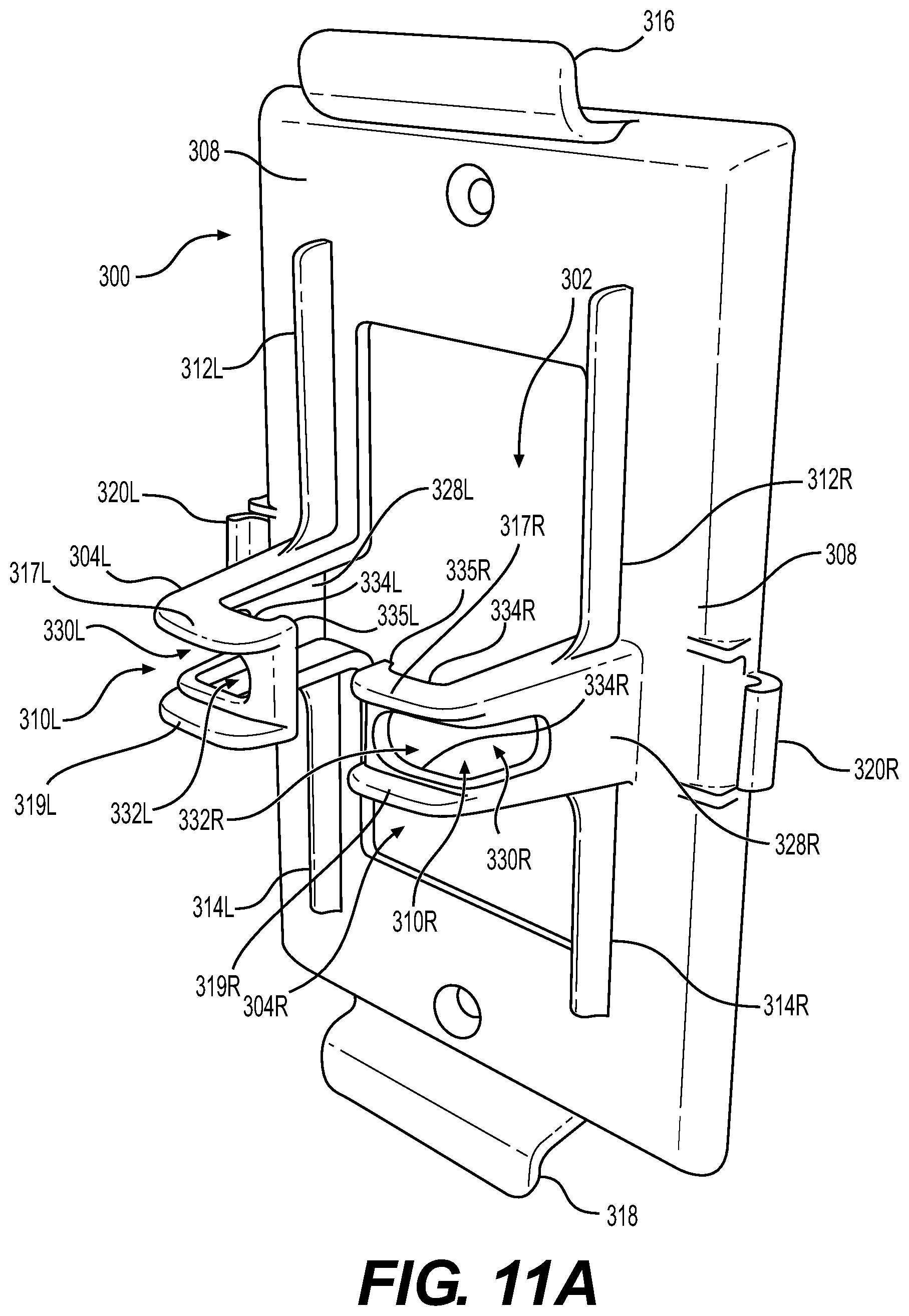 Patent US11777295 Figure 12 – Cable retaining wall plate for combination AC and DC power outlets
