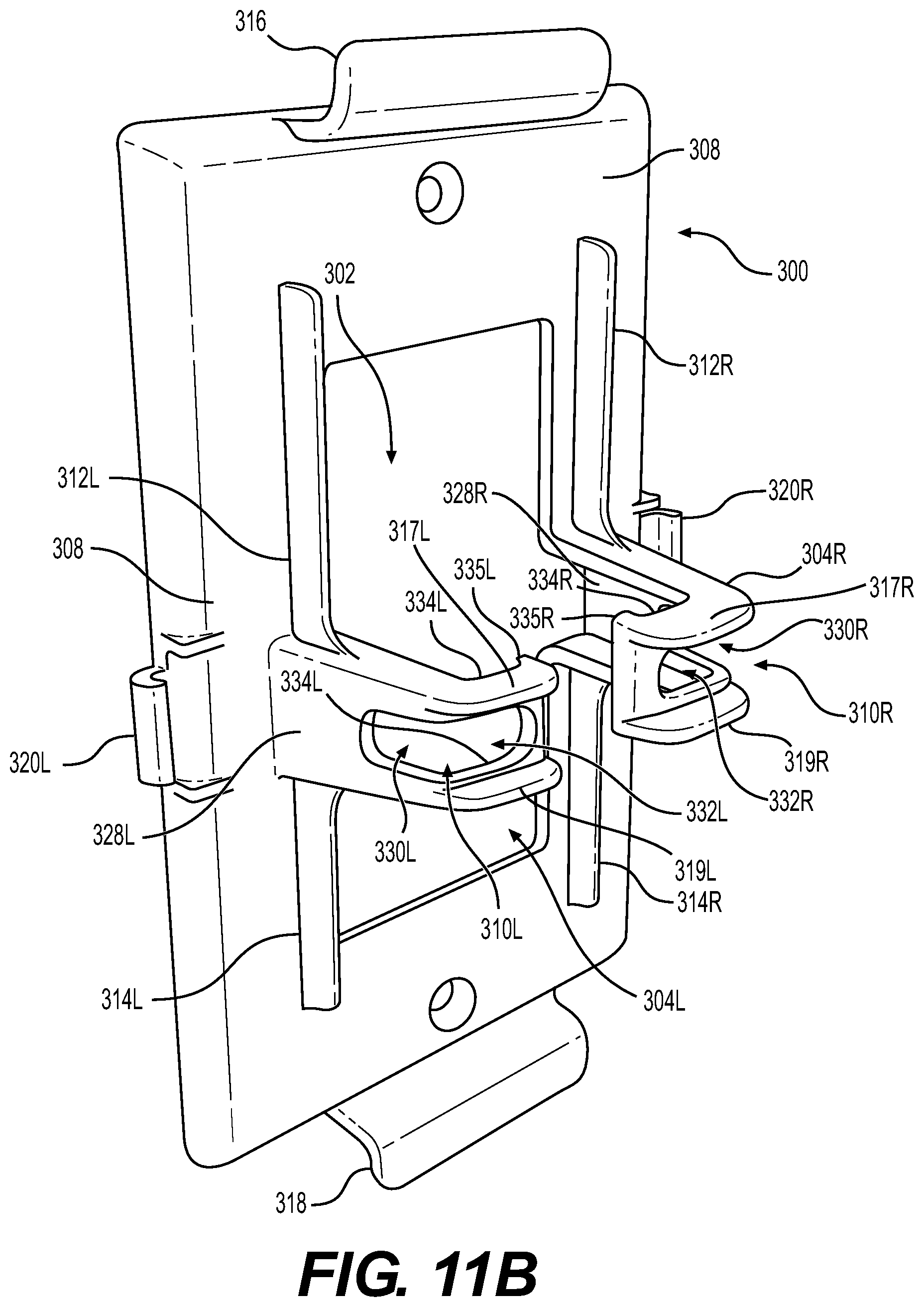 Patent US11777295 Figure 13 – Cable retaining wall plate for combination AC and DC power outlets
