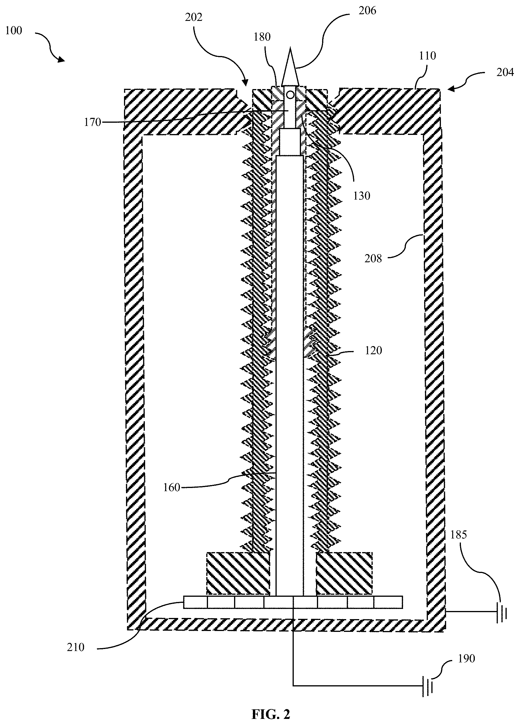 Patent US11777298 Figure 2 – Lightning diverter system and methods