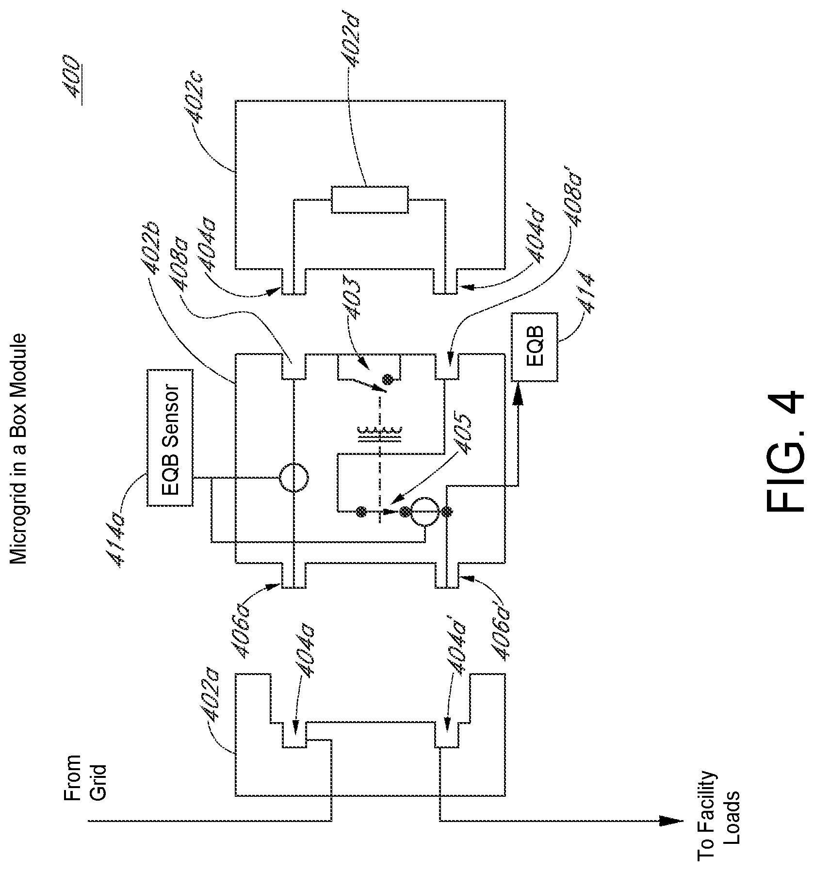 Patent US11777311 Figure 6 – Grid-tied variable frequency facility