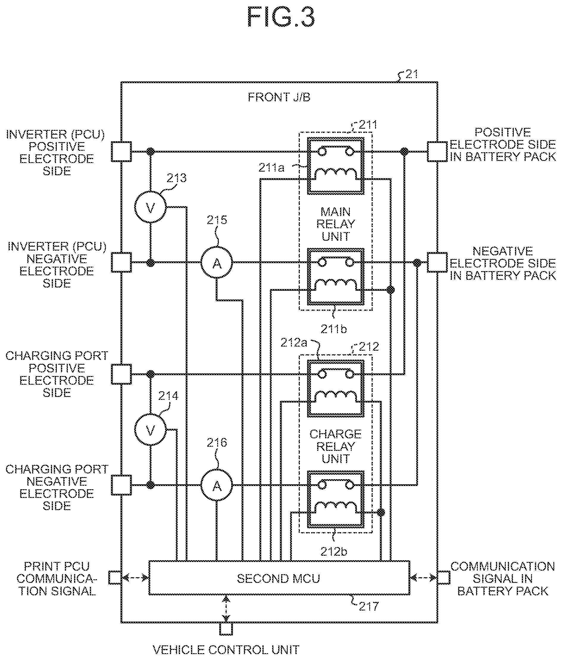 Patent US11777325 Figure 3 – In-vehicle system and junction box