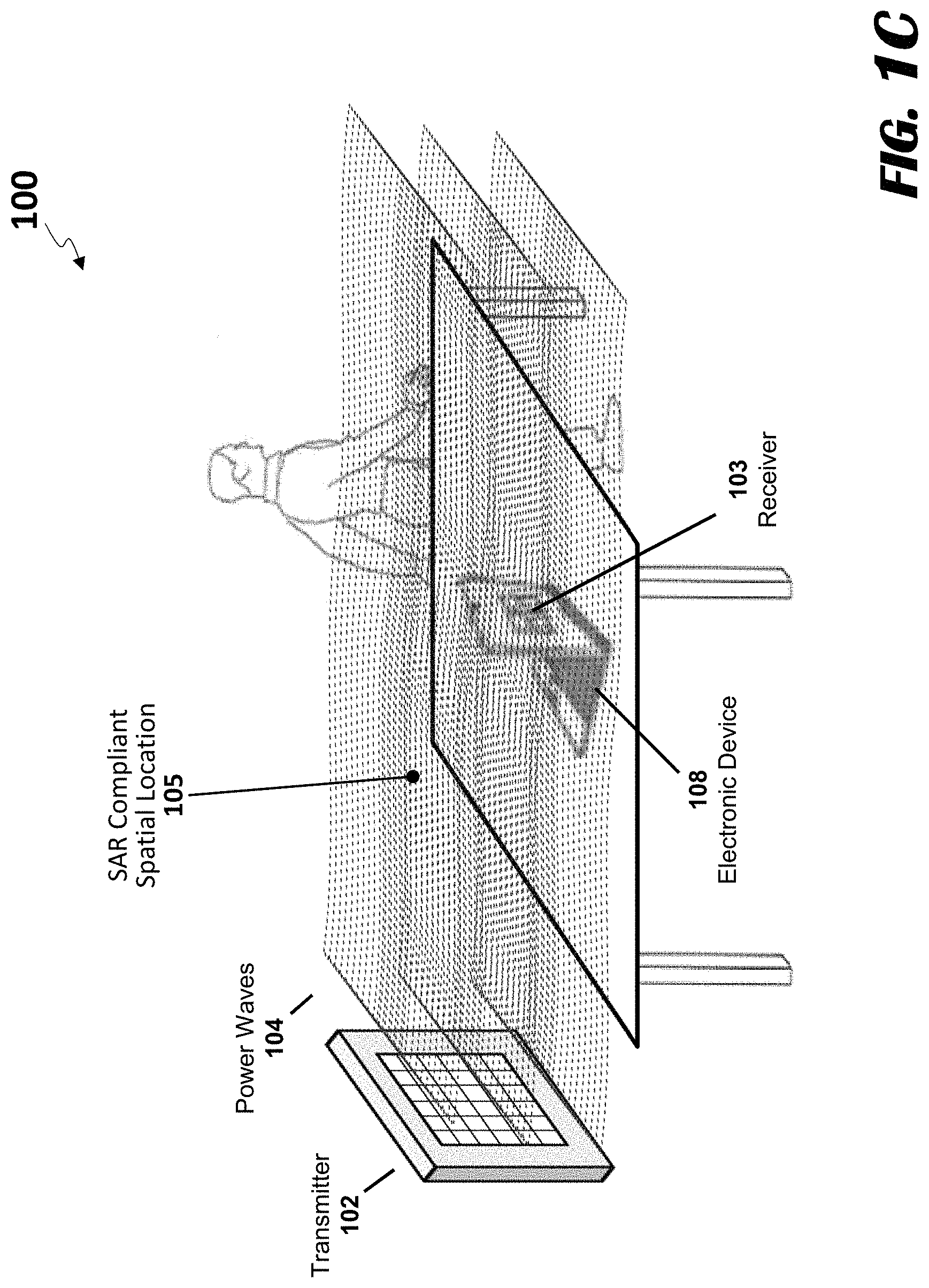 Patent US11777328 Figure 3 – Systems and methods for determining when to wirelessly transmit power to a location within a transmission field based on predicted specific absorption rate values at the location