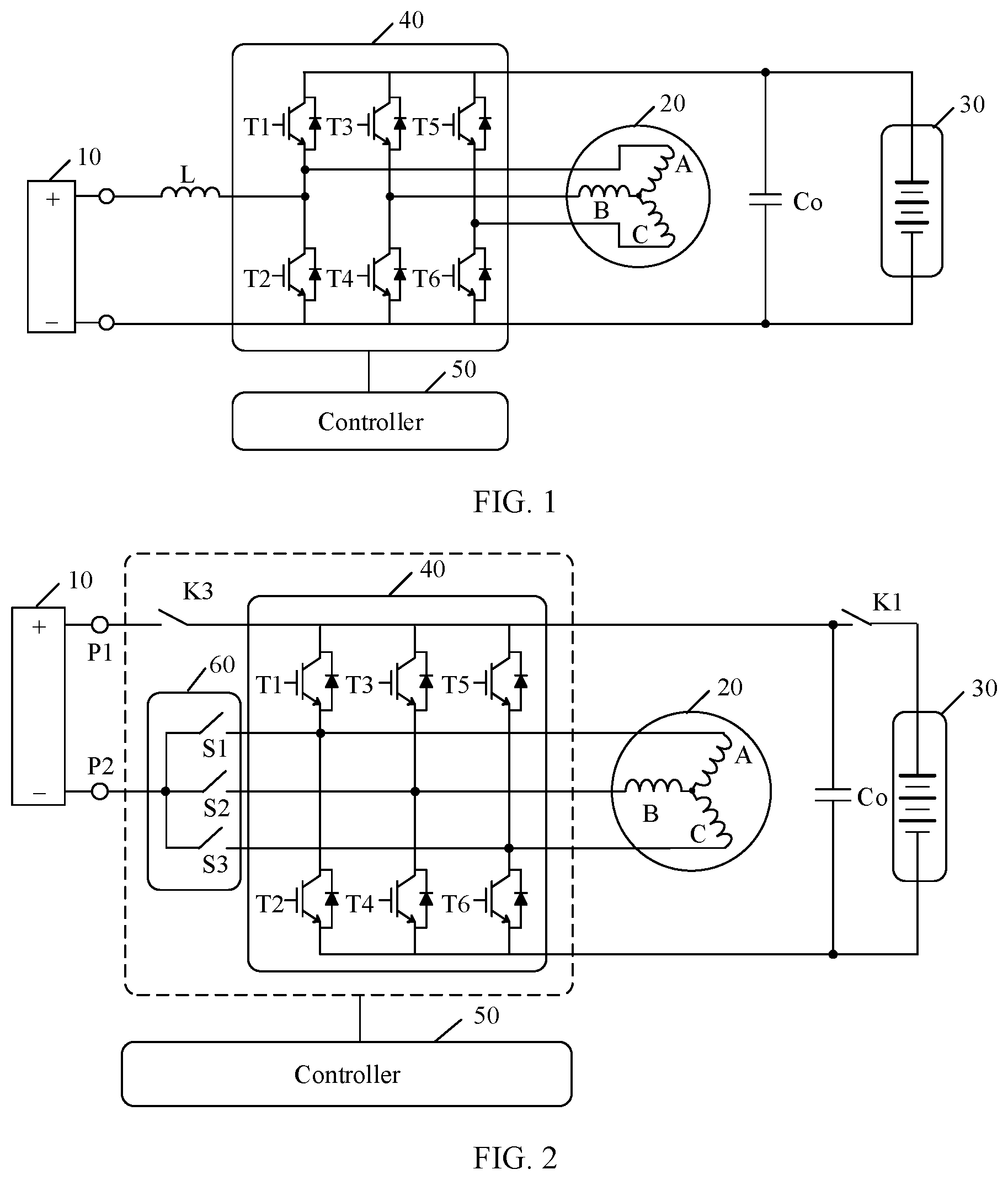 Patent US11777331 Figure 1 – Motor control unit, electric drive system, powertrain, and electric vehicle