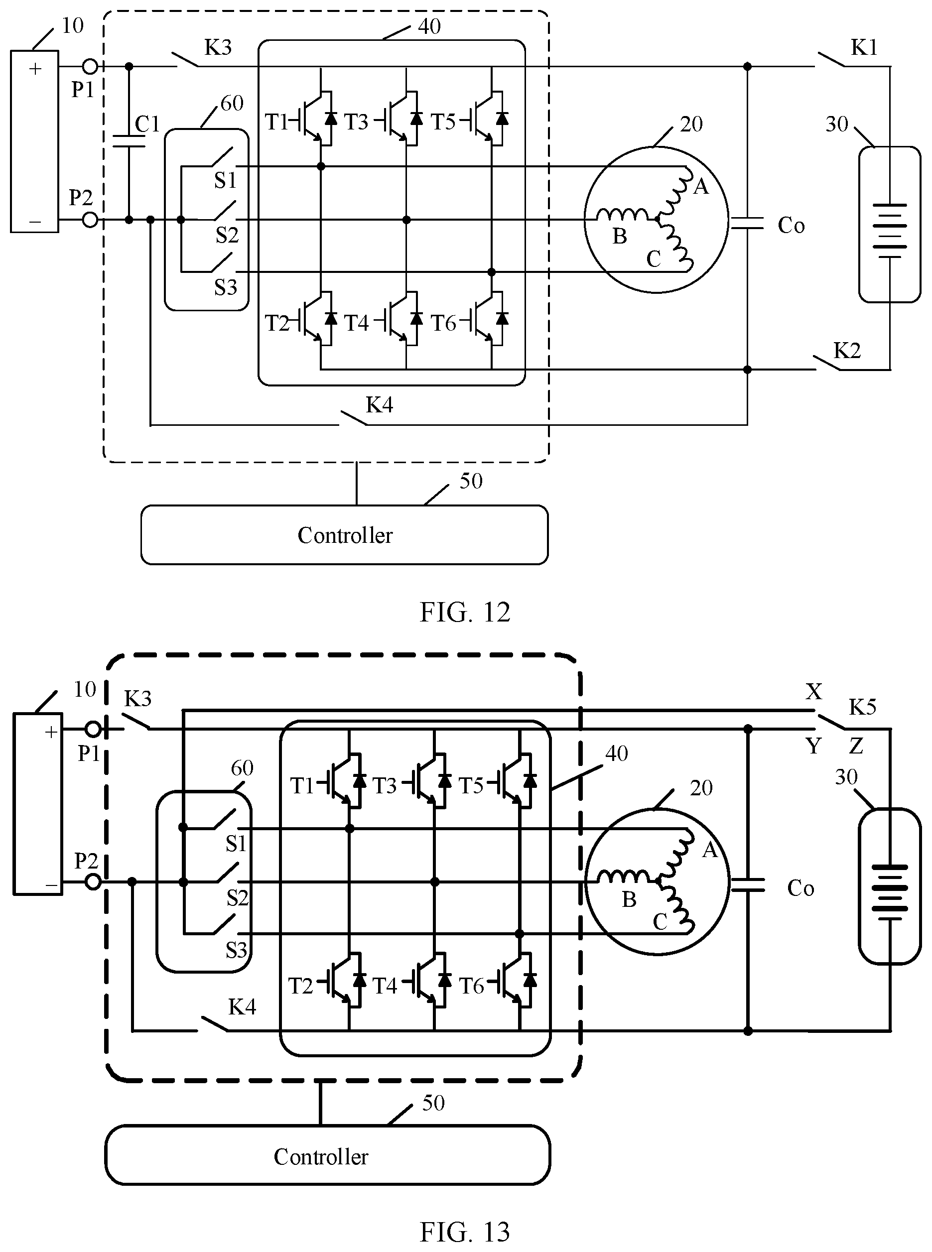 Patent US11777331 Figure 7 – Motor control unit, electric drive system, powertrain, and electric vehicle