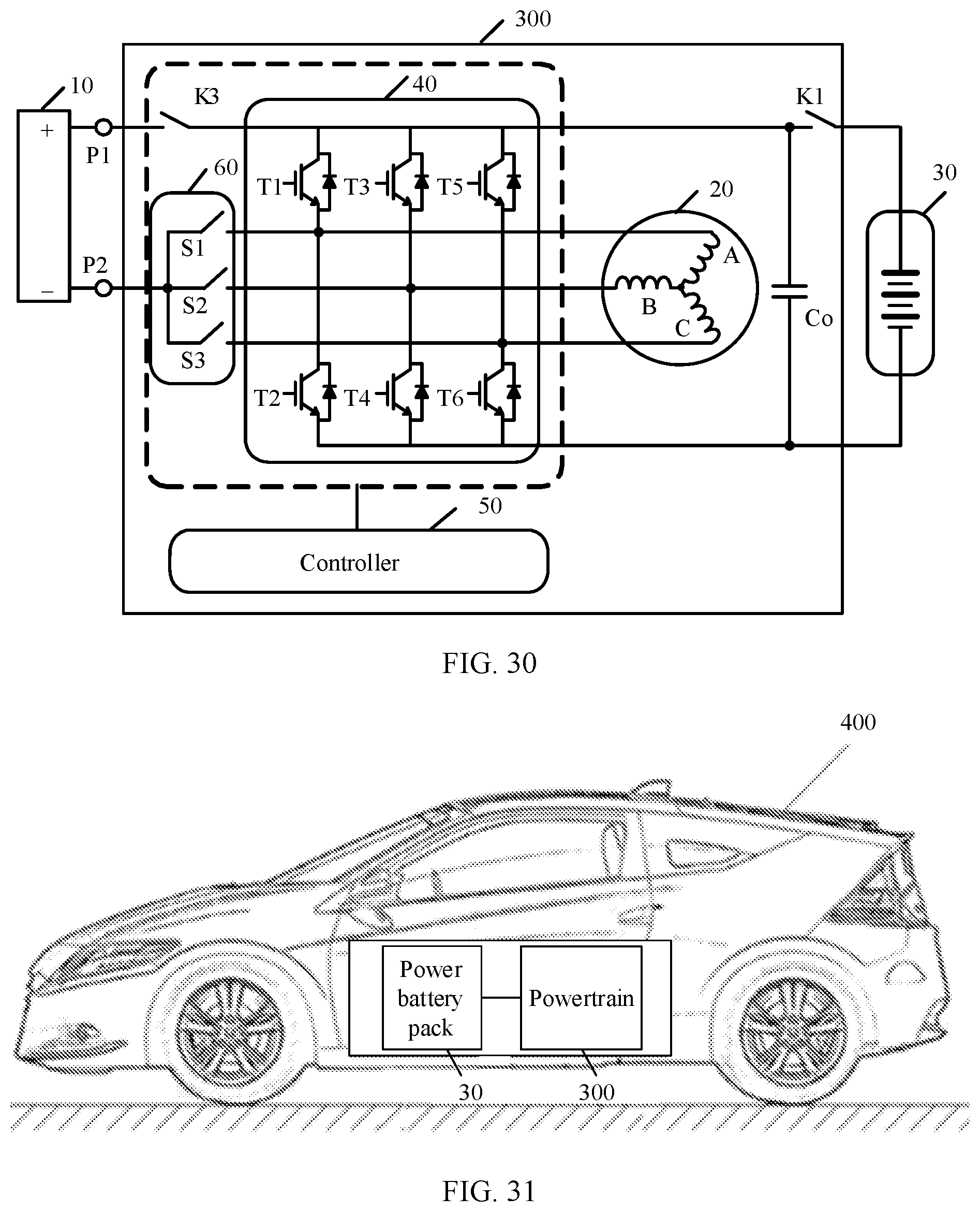 Patent US11777331 Figure 19 – Motor control unit, electric drive system, powertrain, and electric vehicle