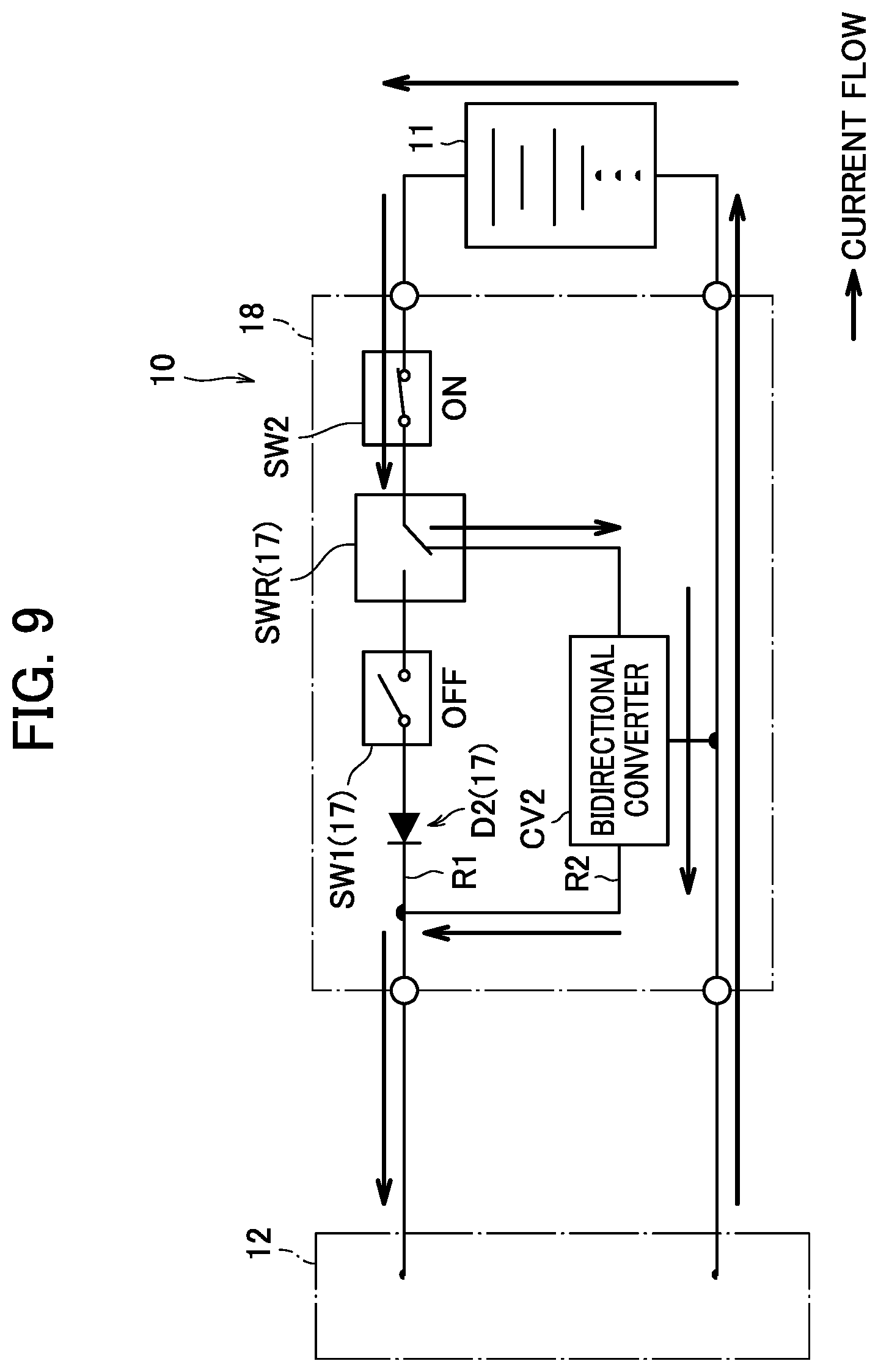 Patent US11777333 Figure 8 – Backup power storage system with removable secondary battery, and method of operating same