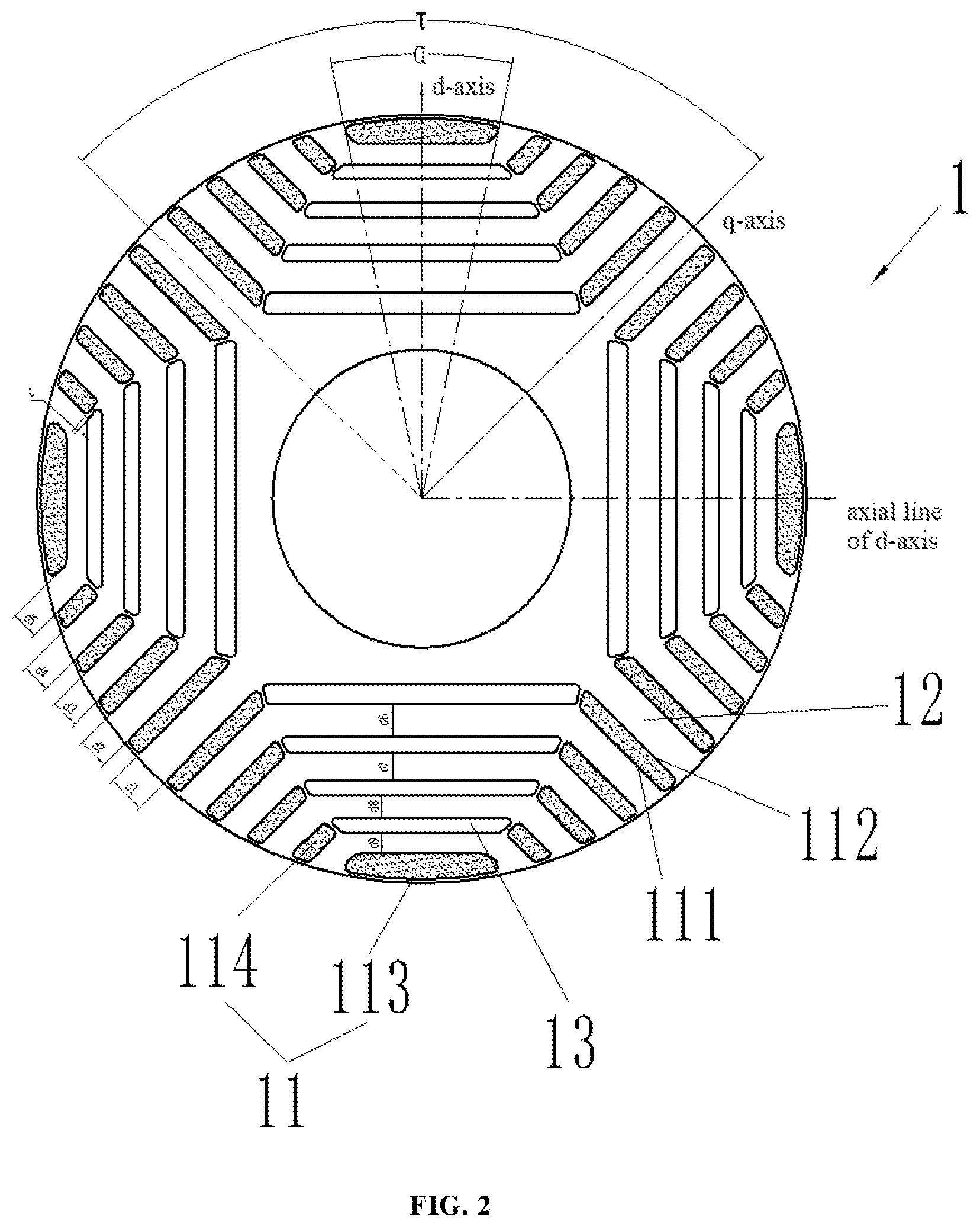 Patent US11777346 Figure 2 – Rotor assembly and motor