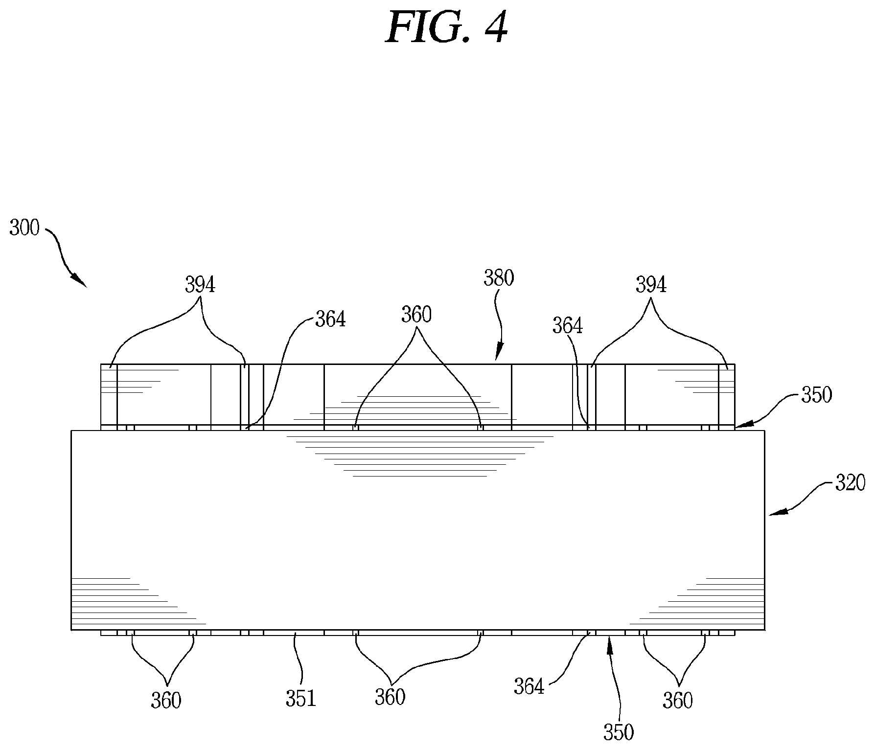 Patent US11777347 Figure 4 – Motor having a first rotor core containing magnets and a second rotor core made of magnetic material